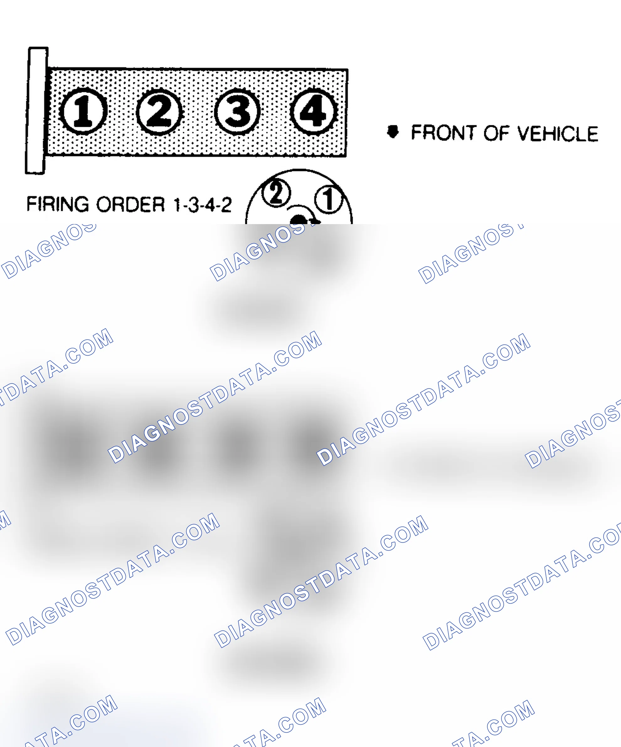 Scheme 1: Firing Order & Distributor Rotation (1.8L & 2.0L)