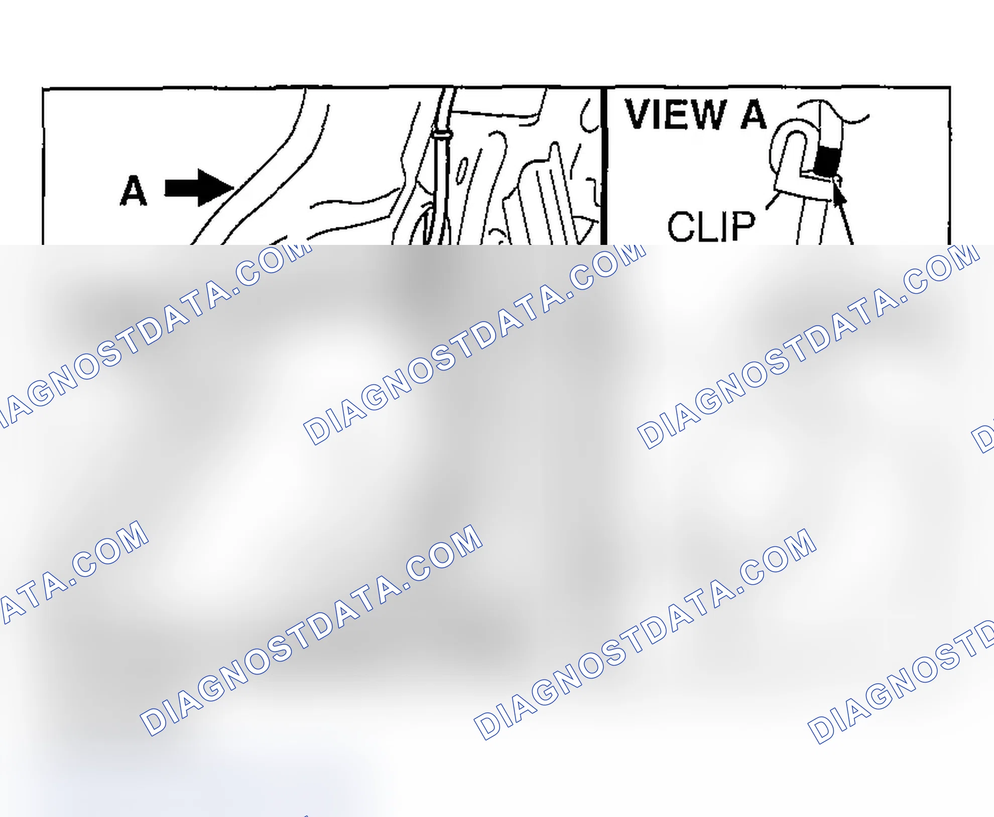 Scheme 28: >>B<< REAR WASHER HOSE INSTALLATION