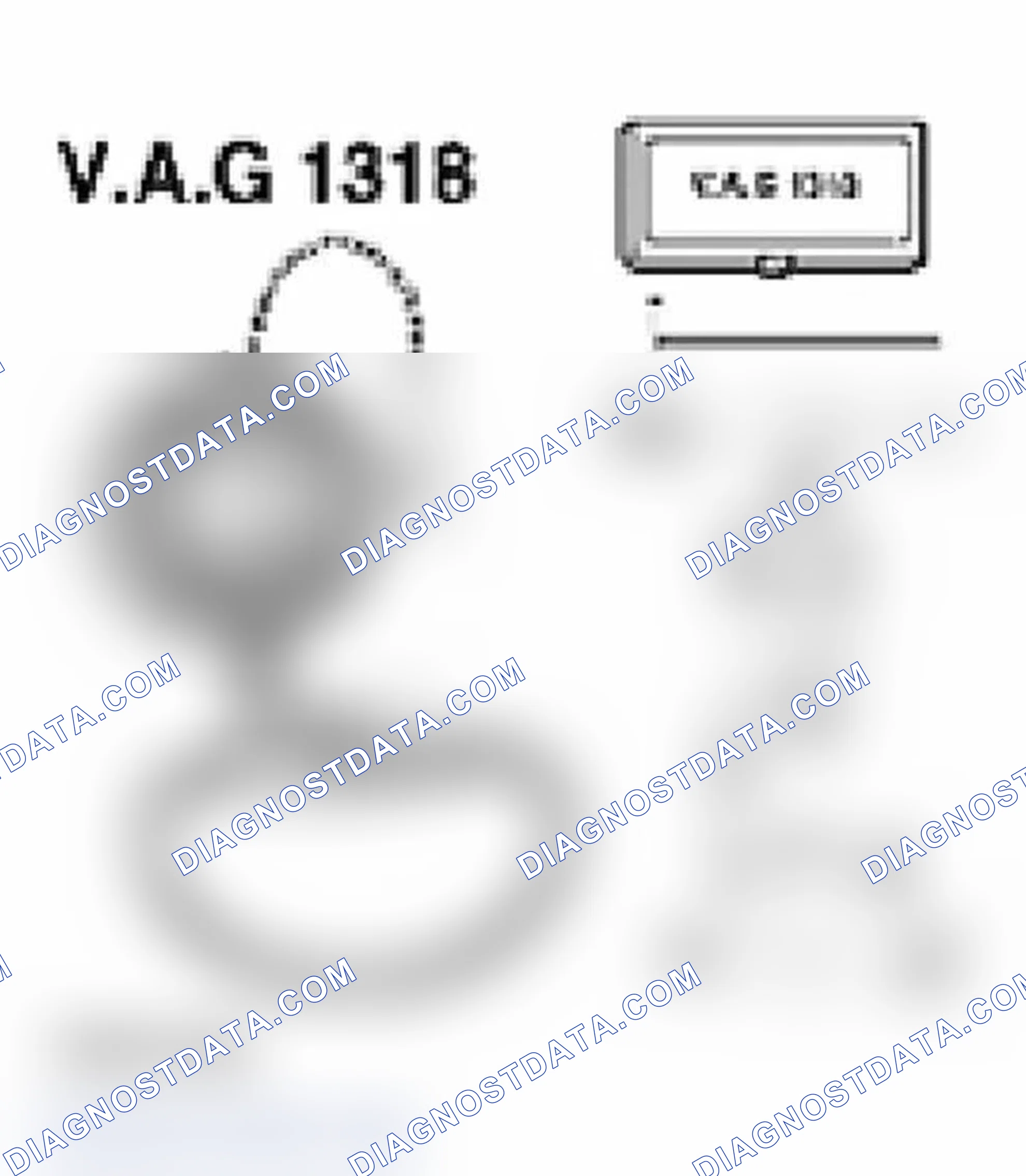 Scheme 433: Identifying VAG 1318 With VAG 1318/7 Adapter