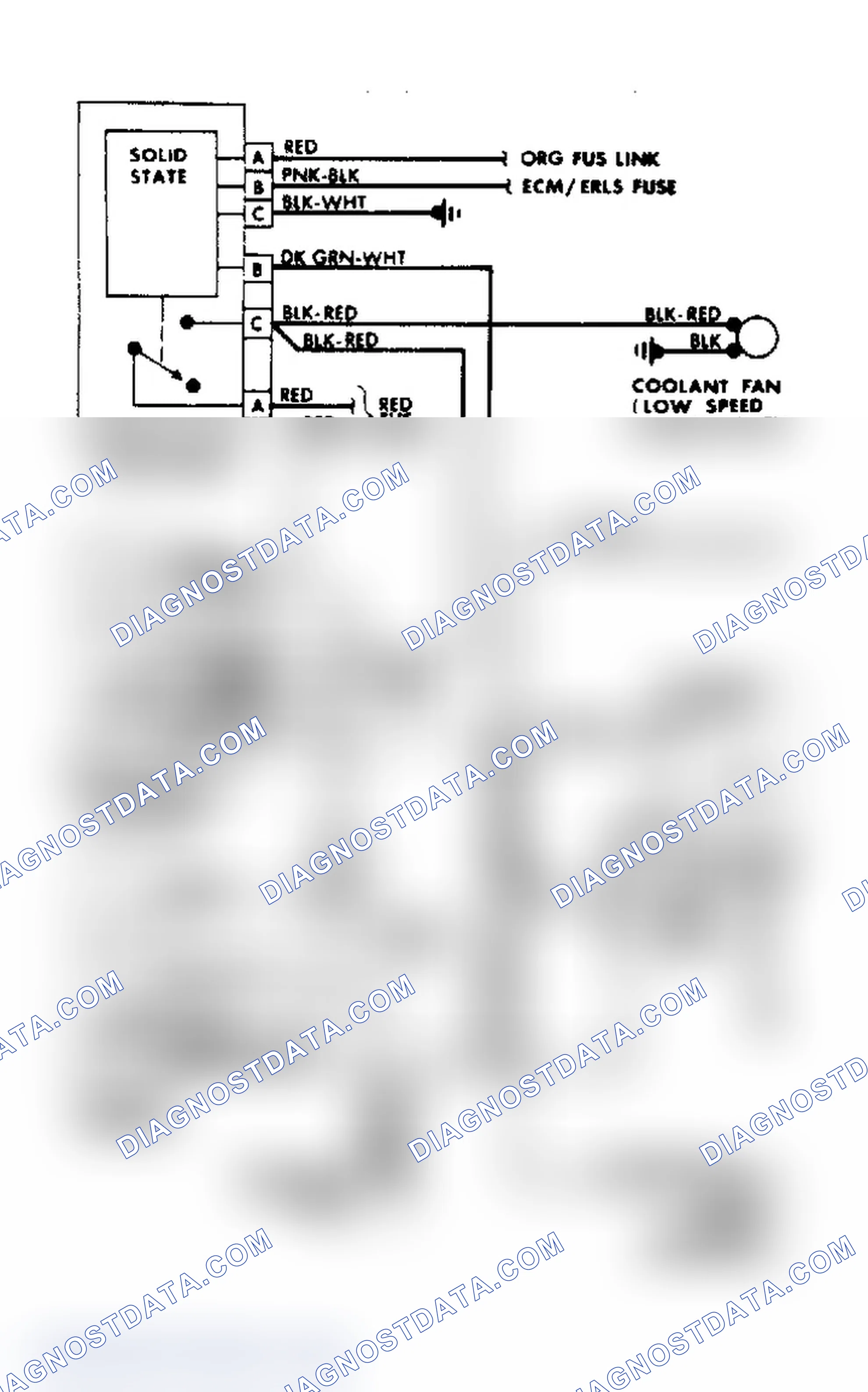 Scheme 11: Cooling Fan/Manual A/C-Heater Wiring Diagram - Buick Century with 3.8L engine