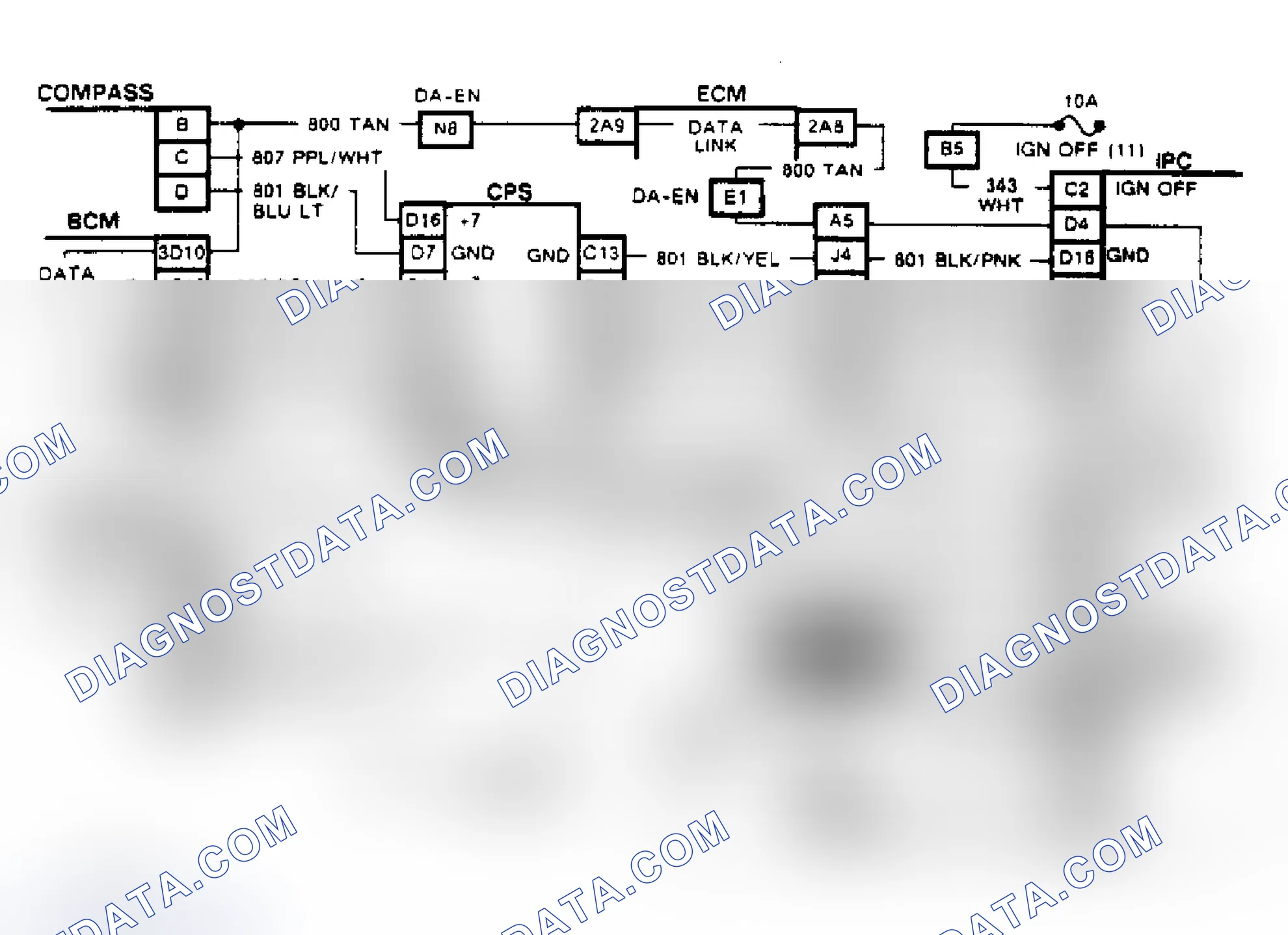 Scheme 148: Code B335, Wiring Diagram (Toronado) Loss Of ECC Or CRTC Serial Data