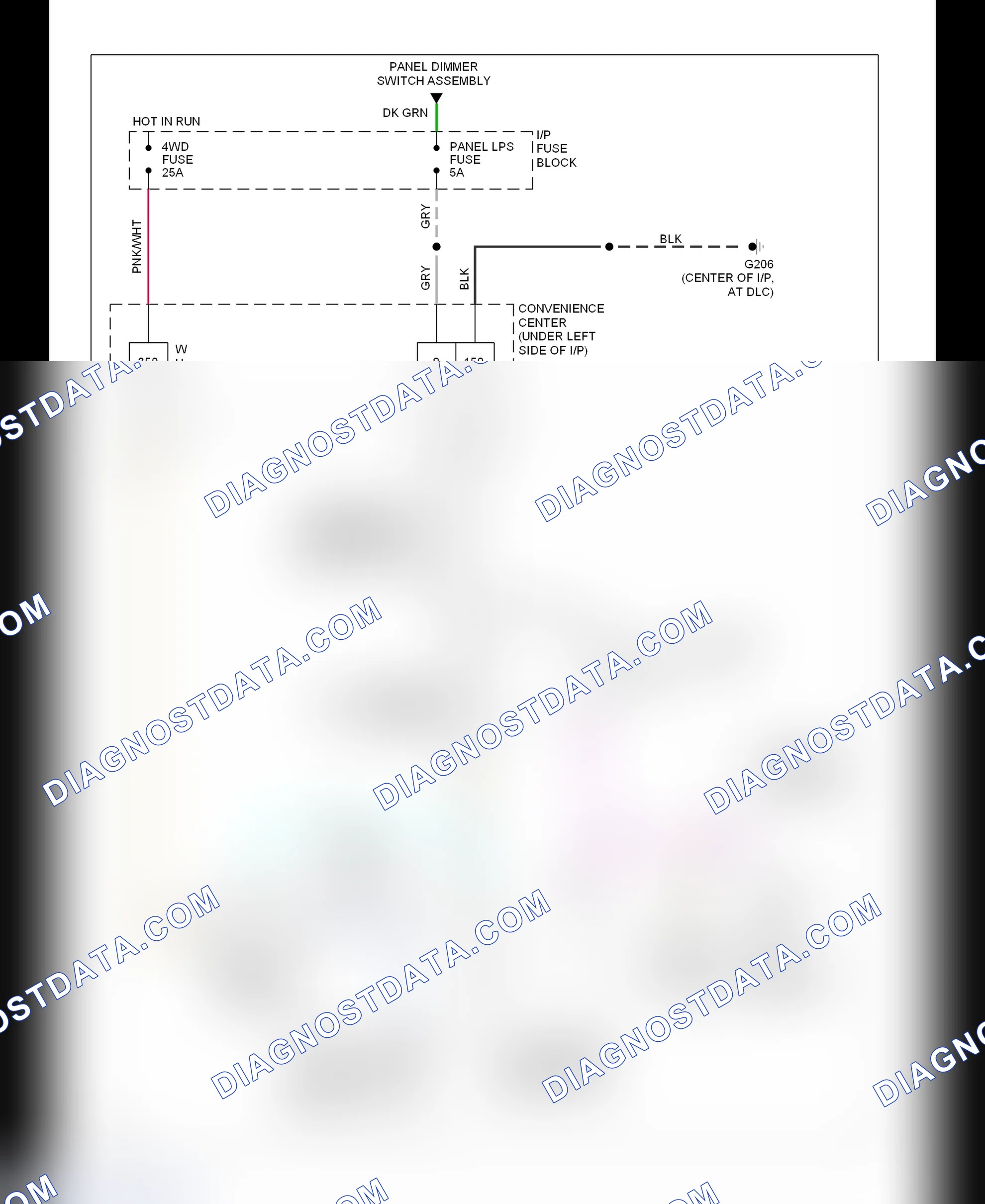 Scheme 9: Transfer Case Circuit (1994 Except K300)