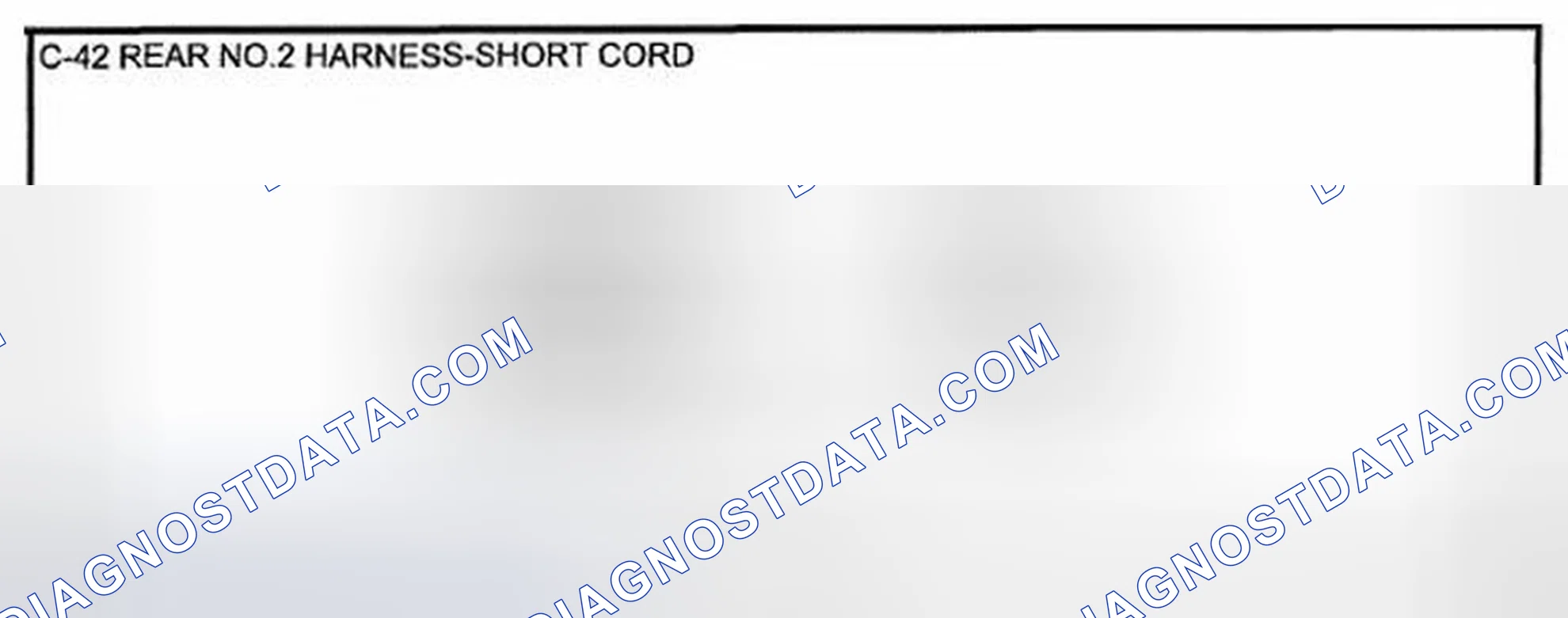 Scheme 65: Identifying Rear No. 2 And Short Chord Harness Connector Terminals (C-42)