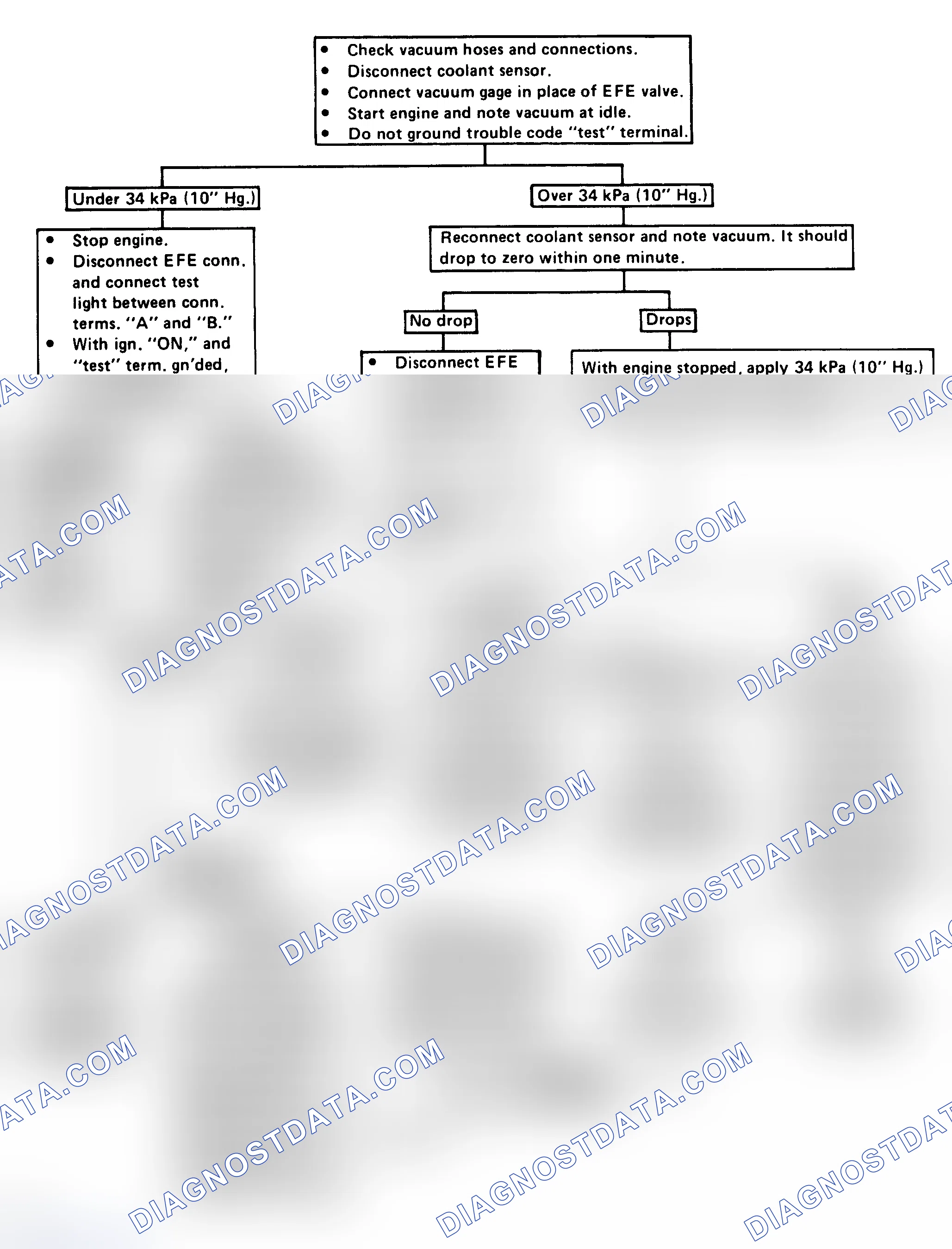 Scheme 225: Flow Chart - EFE (Vacuum Servo) Check