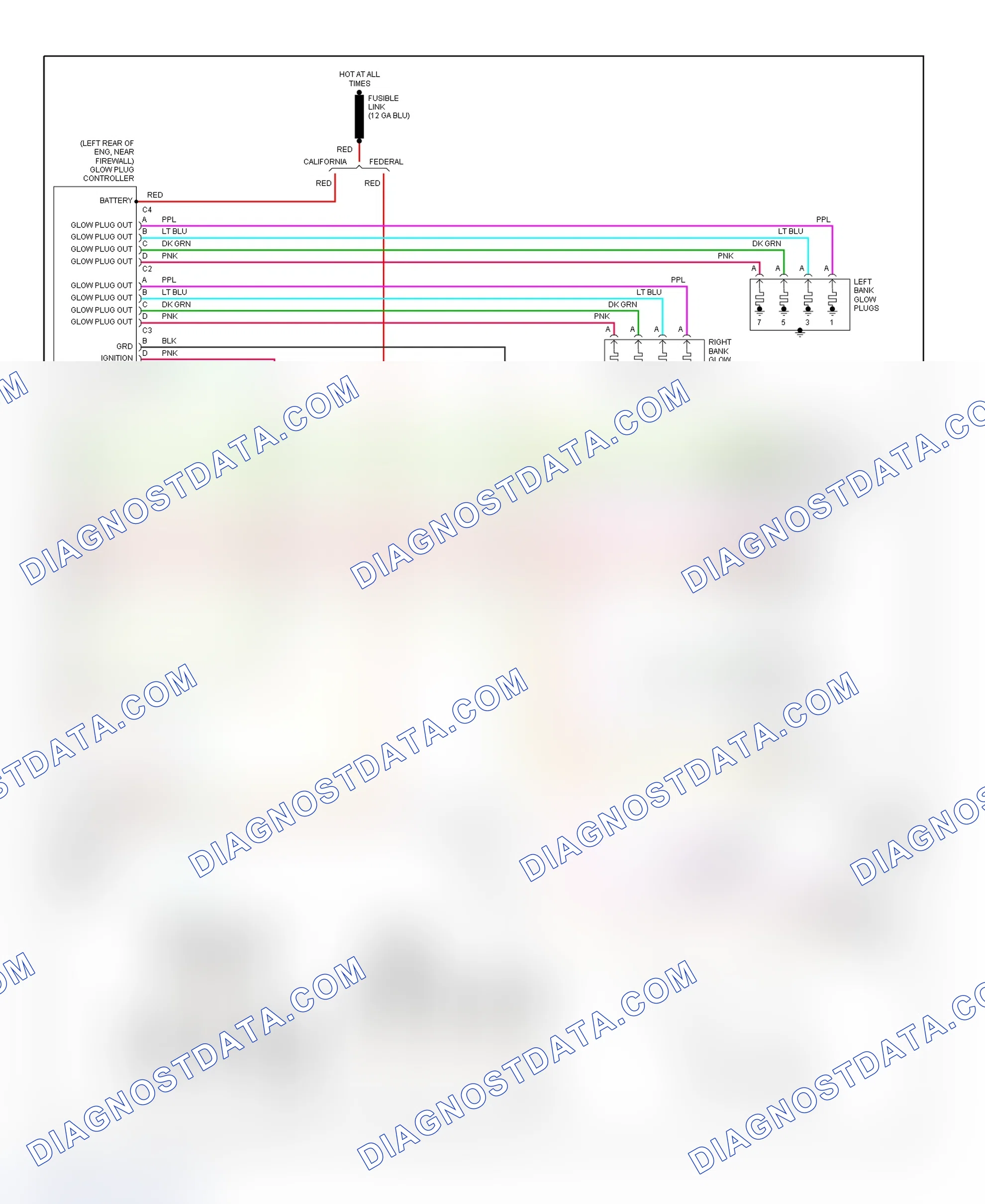 Scheme 105: PCM Wiring Diagram (Forward Control - Motorhome Chassis - 6.5L - 4 Of 4)