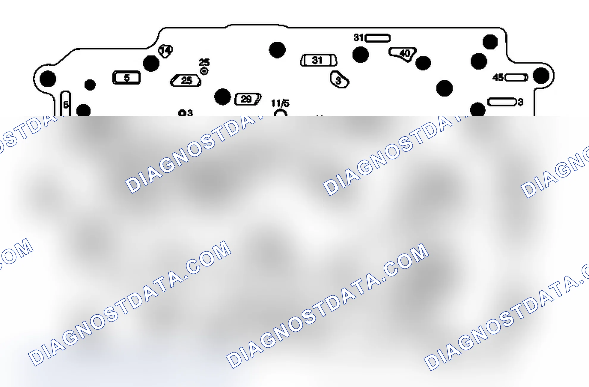 Scheme 33: Control Valve Body Spacer Plate- Control Valve Body Side