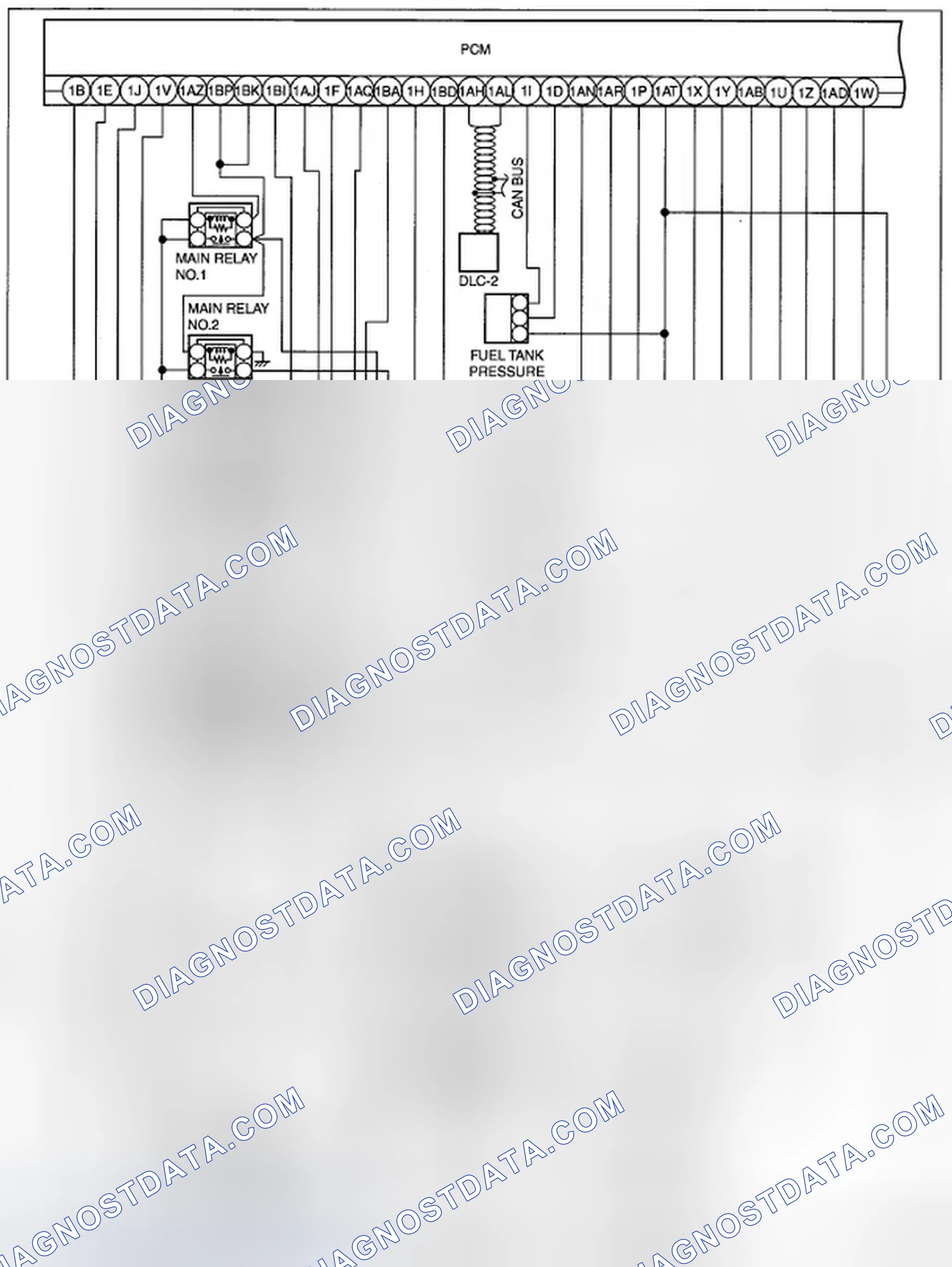 Scheme 3: ENGINE CONTROL SYSTEM WIRING DIAGRAM [MZI-3.7]