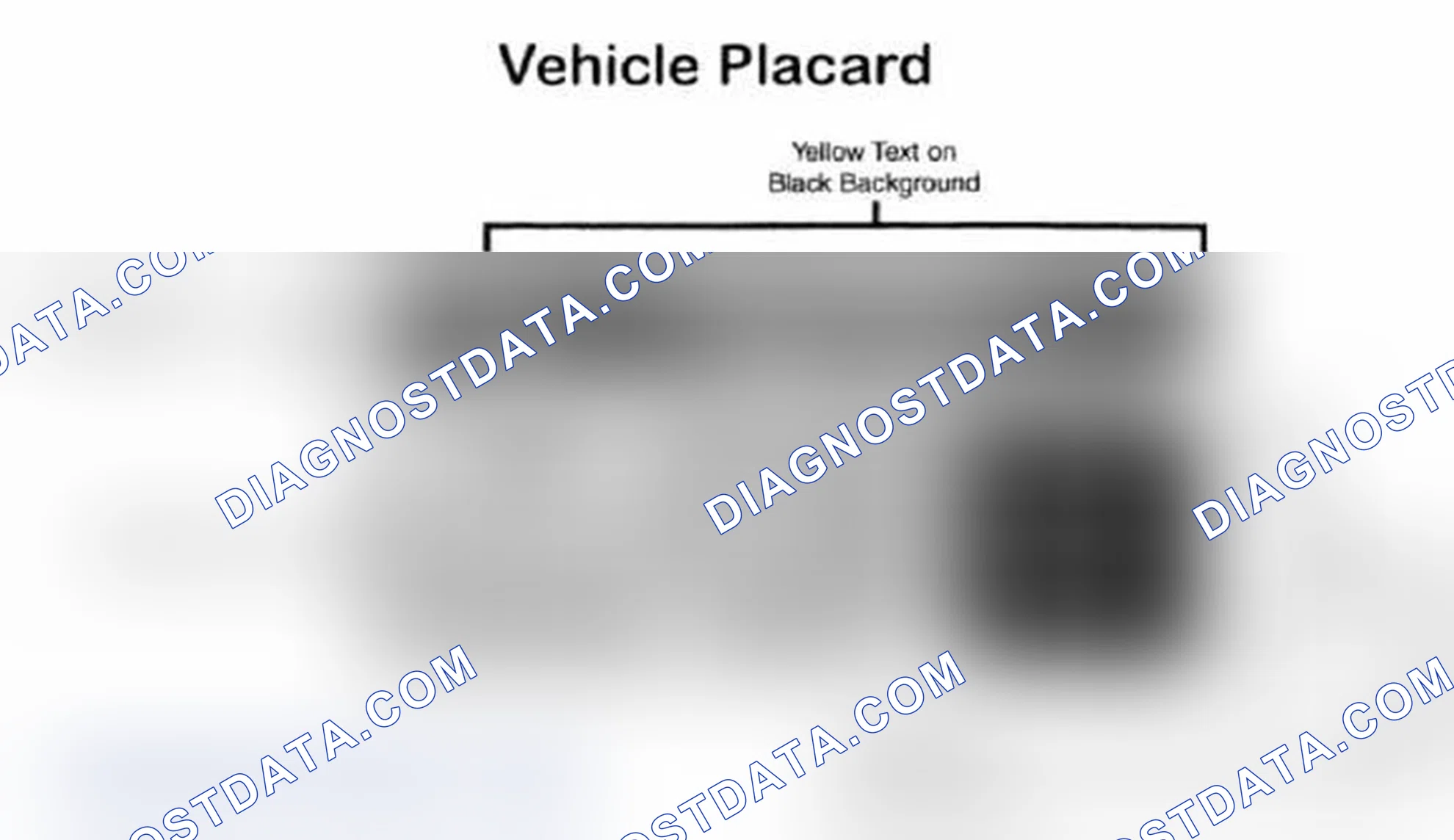 Scheme 28: Vehicle Tire Placard - Typical