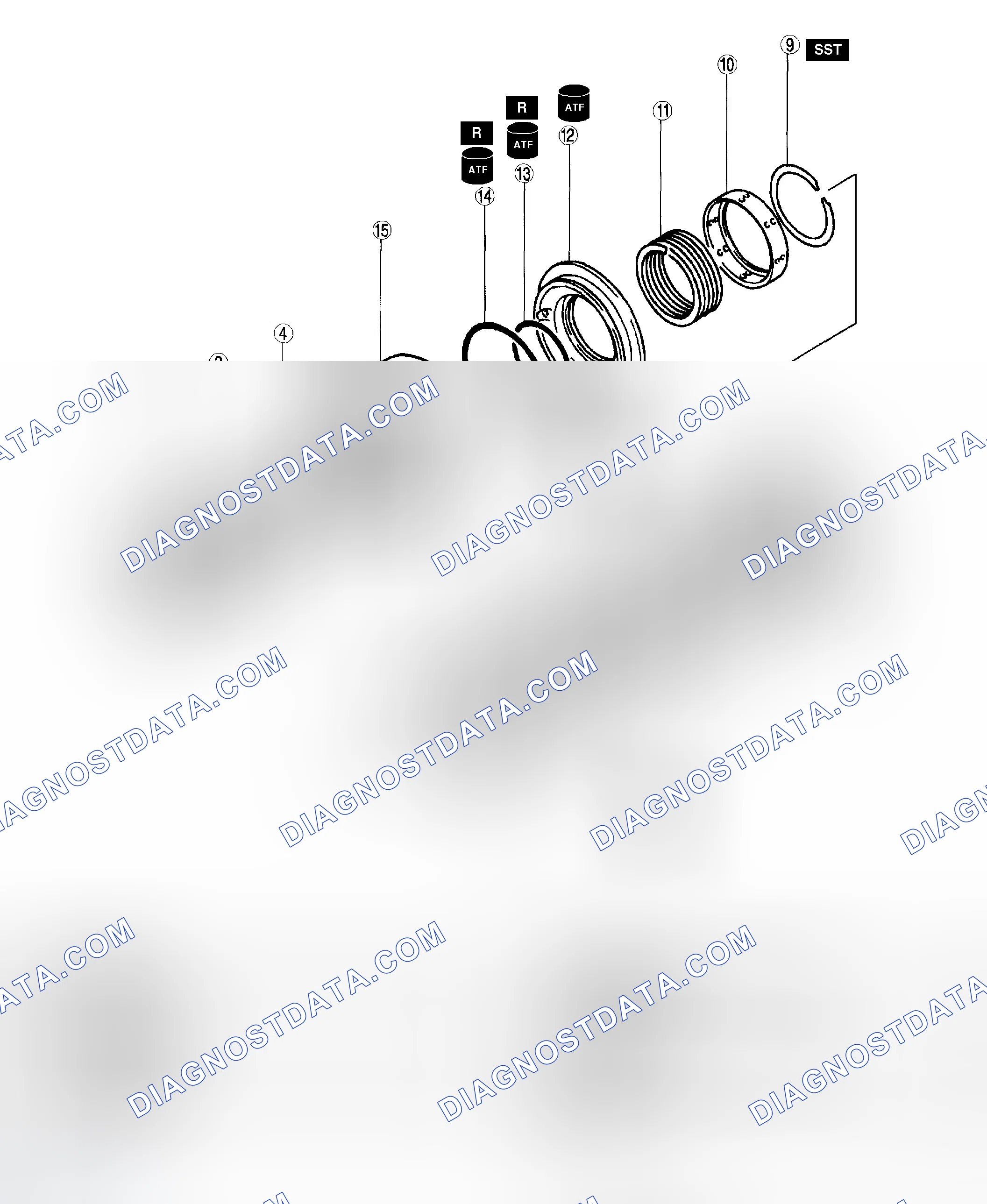 Scheme 320: DIRECT CLUTCH DISASSEMBLY