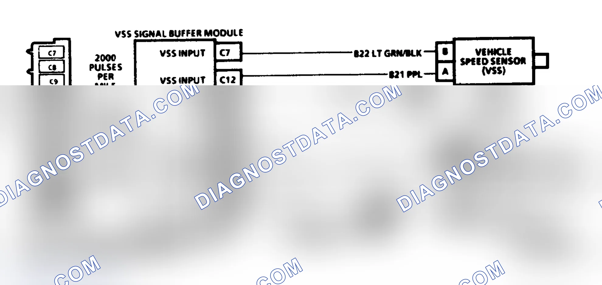 Scheme 250: Code 24, Schematic ("P" Series M/T) Vehicle Speed Sensor