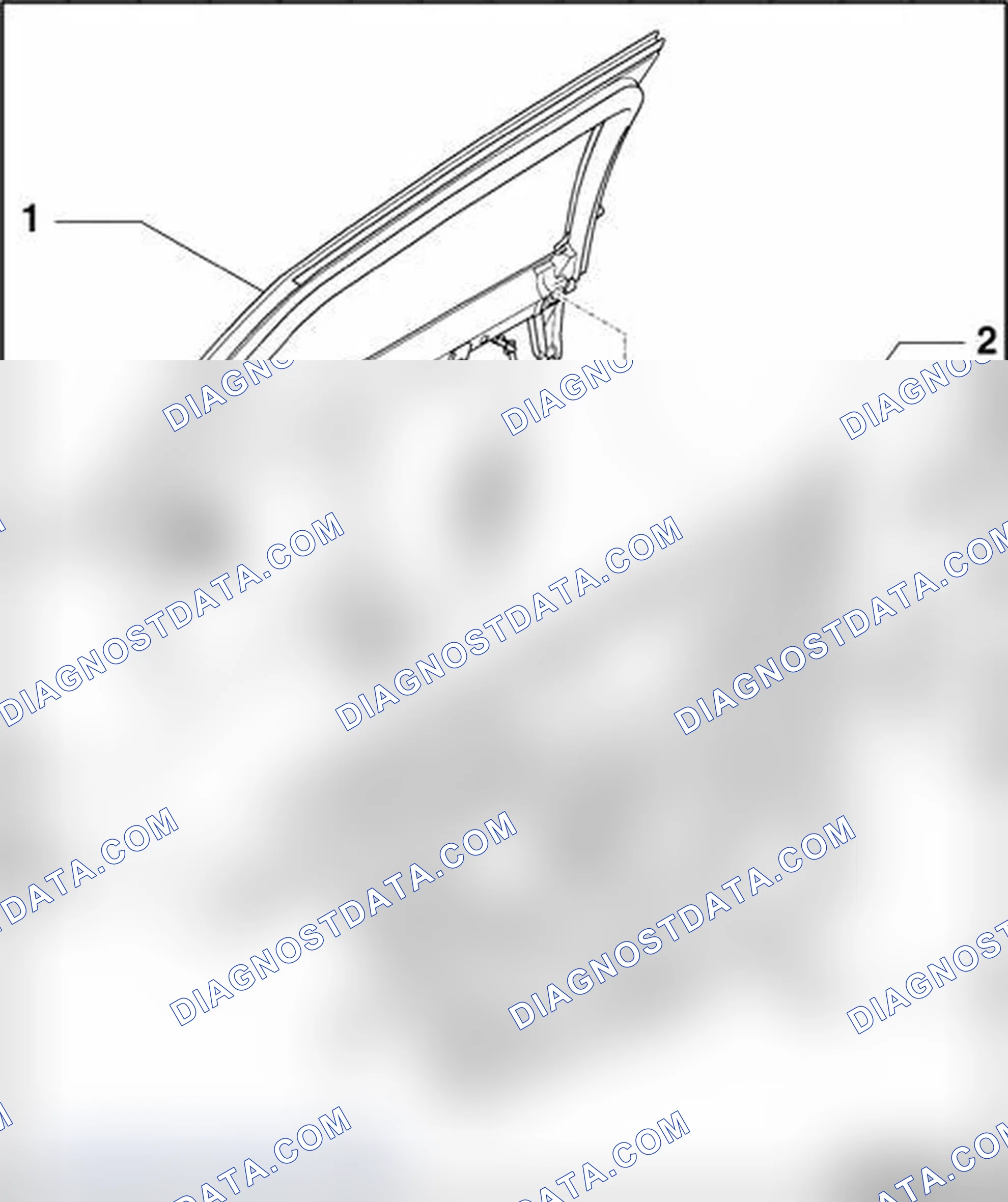 Scheme 116: Window frame and window regulator, removing and installing