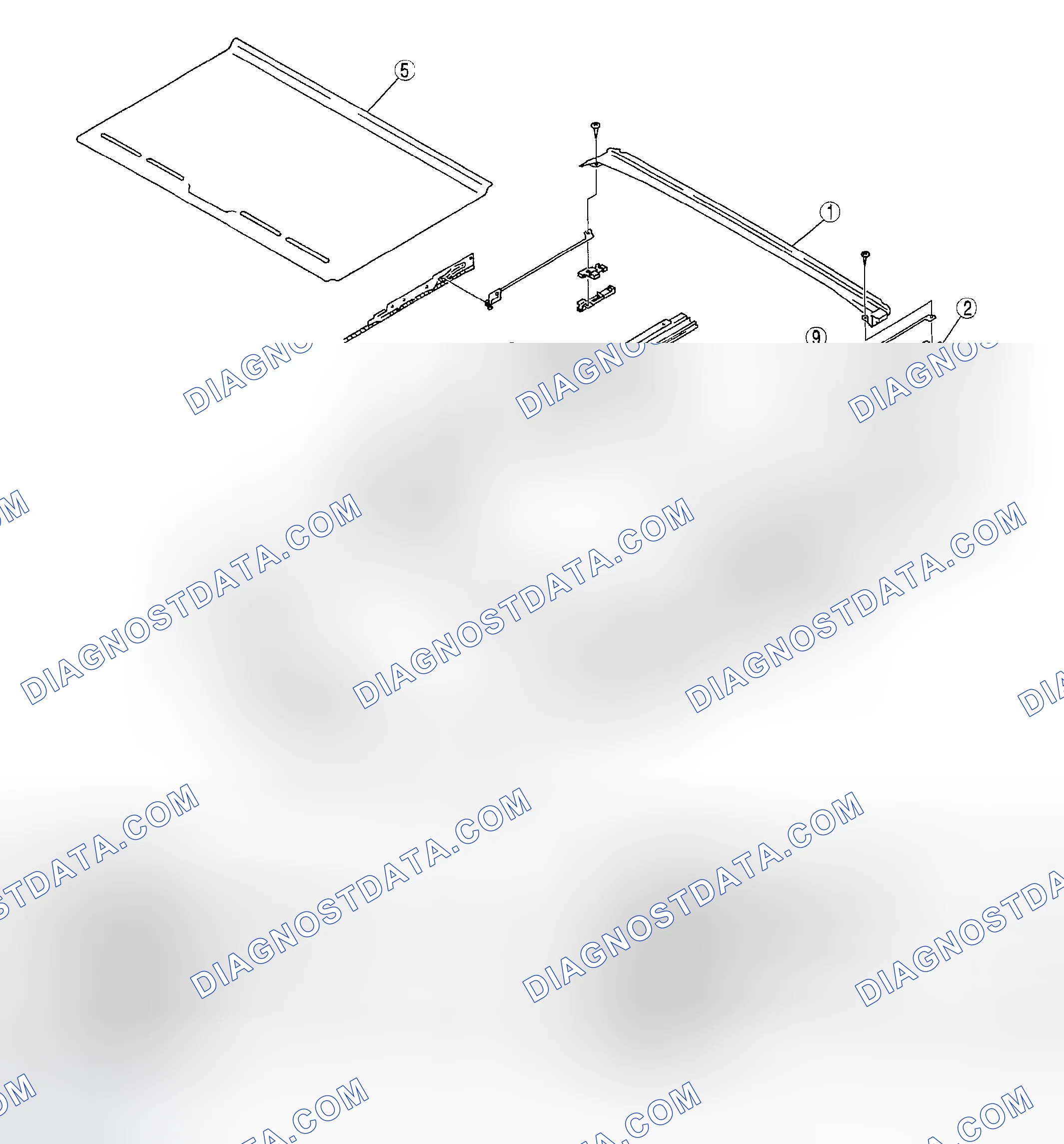 Scheme 10: SUNROOF UNIT DISASSEMBLY/ASSEMBLY
