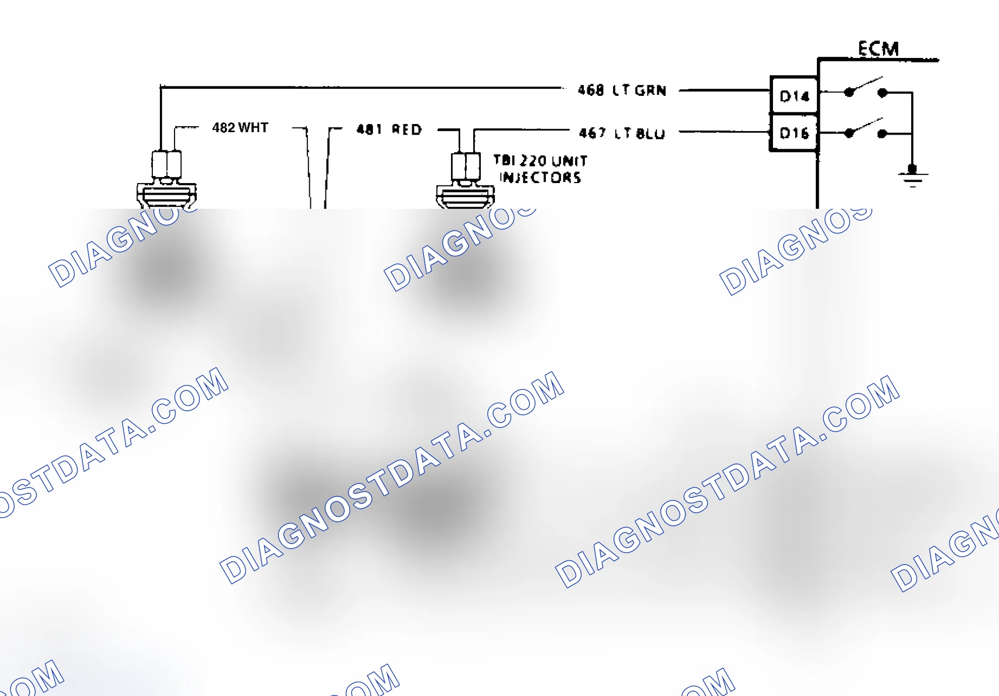 Scheme 52: Code 42 Schematic ("L" & "M" Series 4.3L VIN Z) Ignition Control