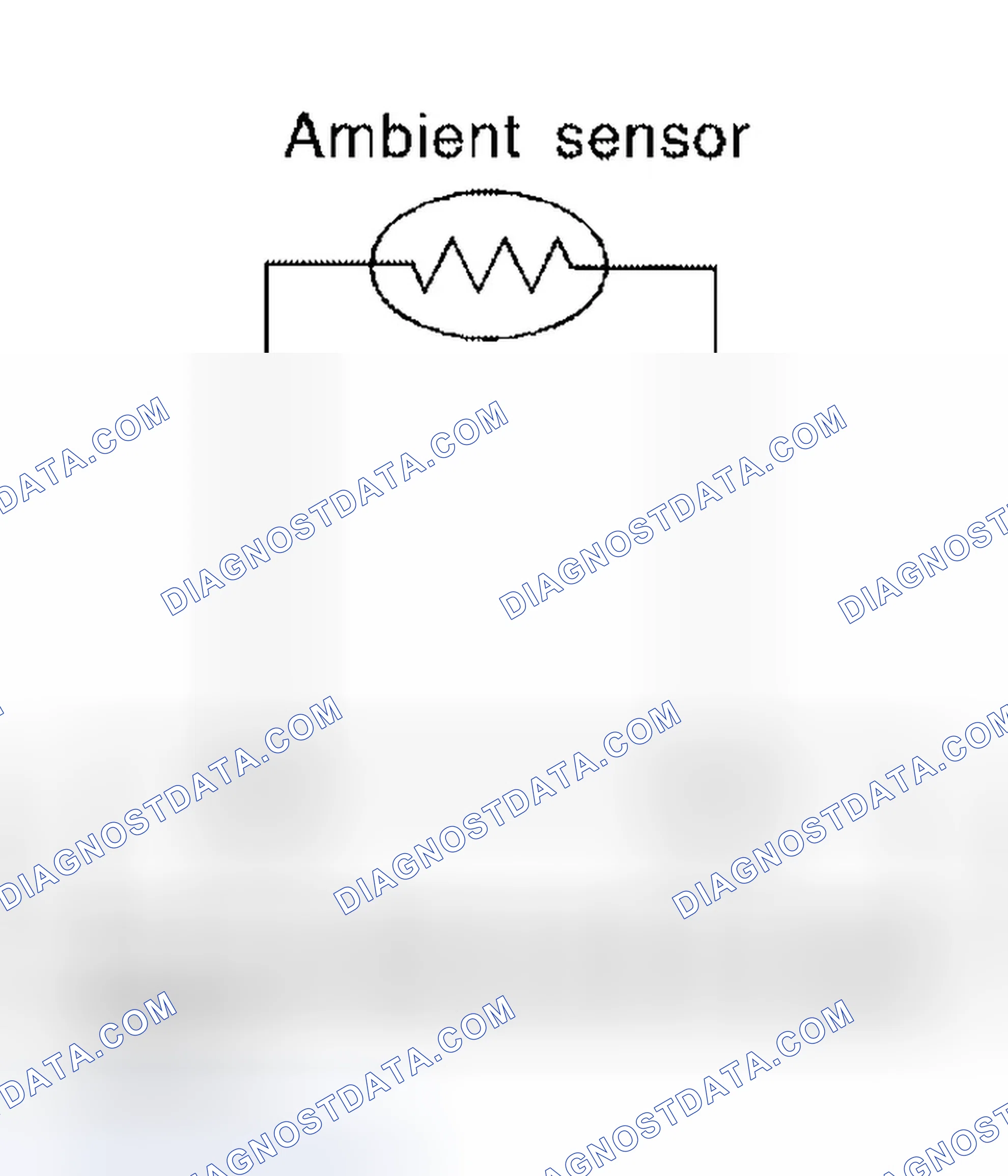 Scheme 67: DIAGNOSTIC PROCEDURE FOR AMBIENT SENSOR