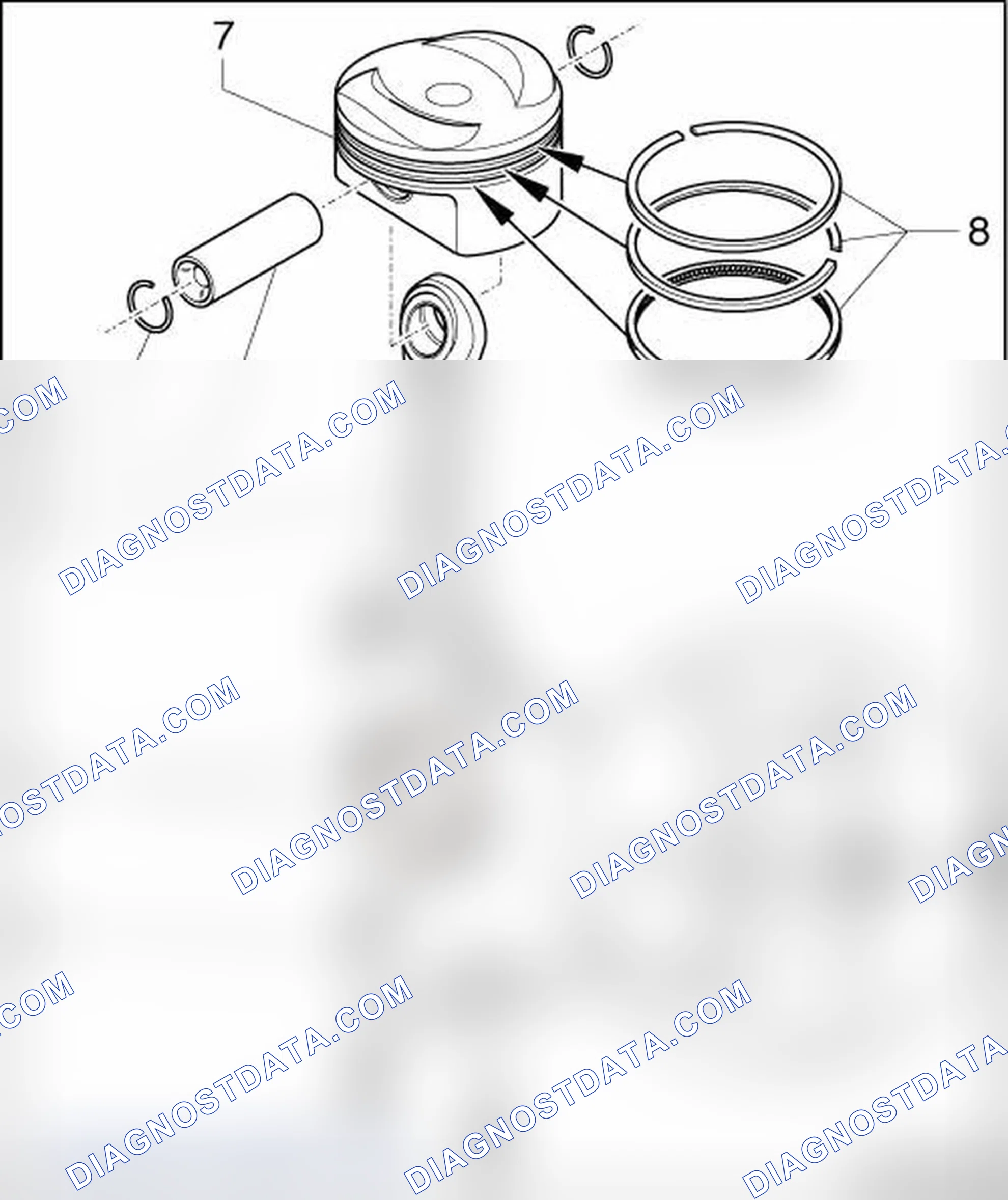 Scheme 9: PISTONS AND CONNECTING ROD OVERVIEW