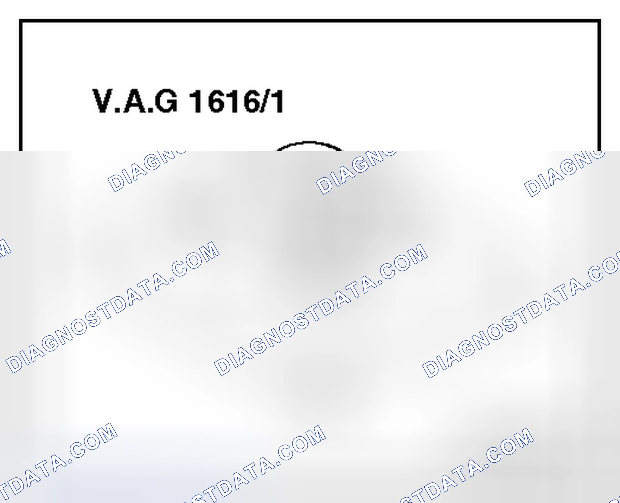 Scheme 61: Puller -V.A.G 1616/1- (for Sanden A/C compressors)