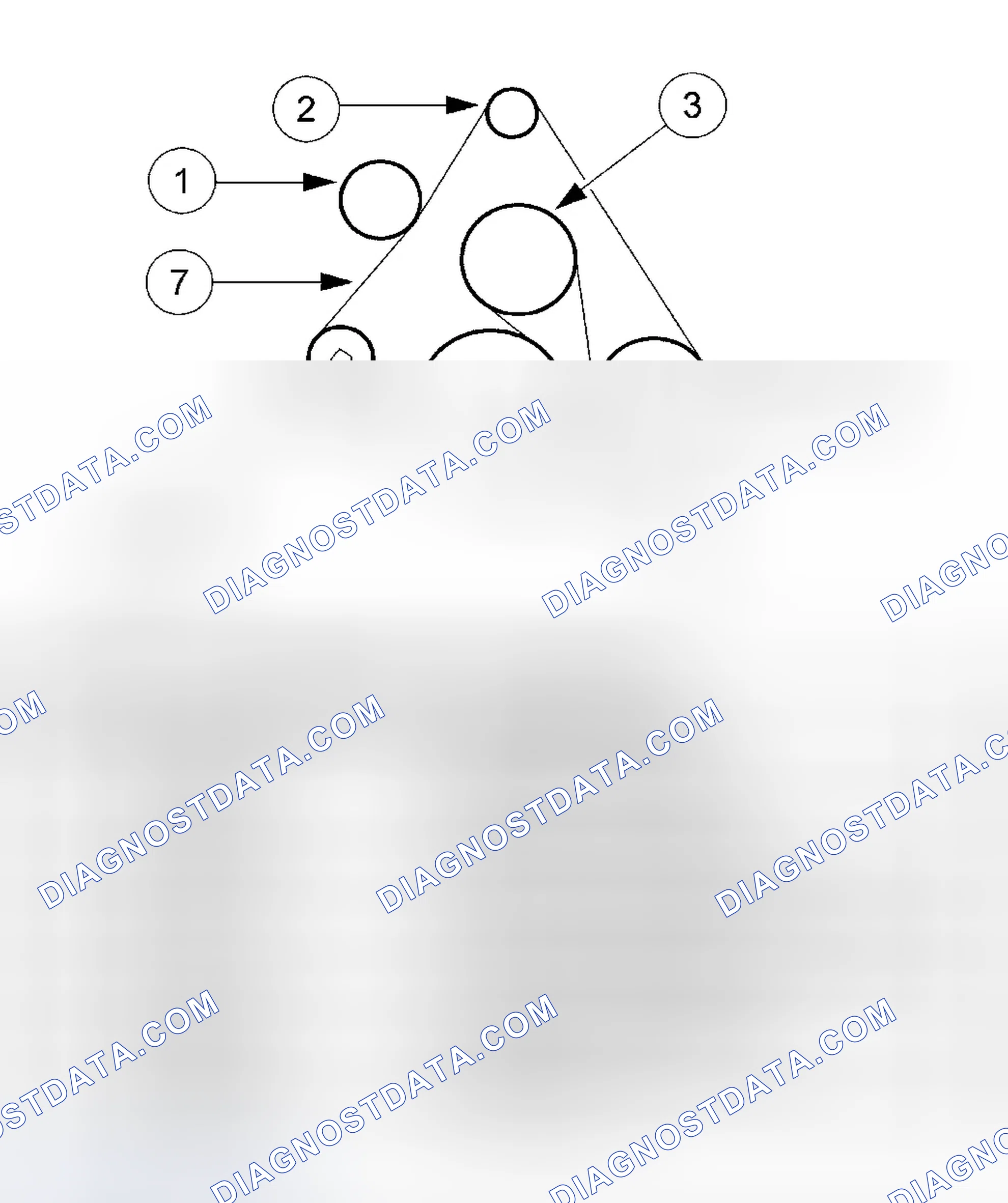 Scheme 13: Drive Belt Routing - 4.6L, 5.4L, 6.8L Without A/C