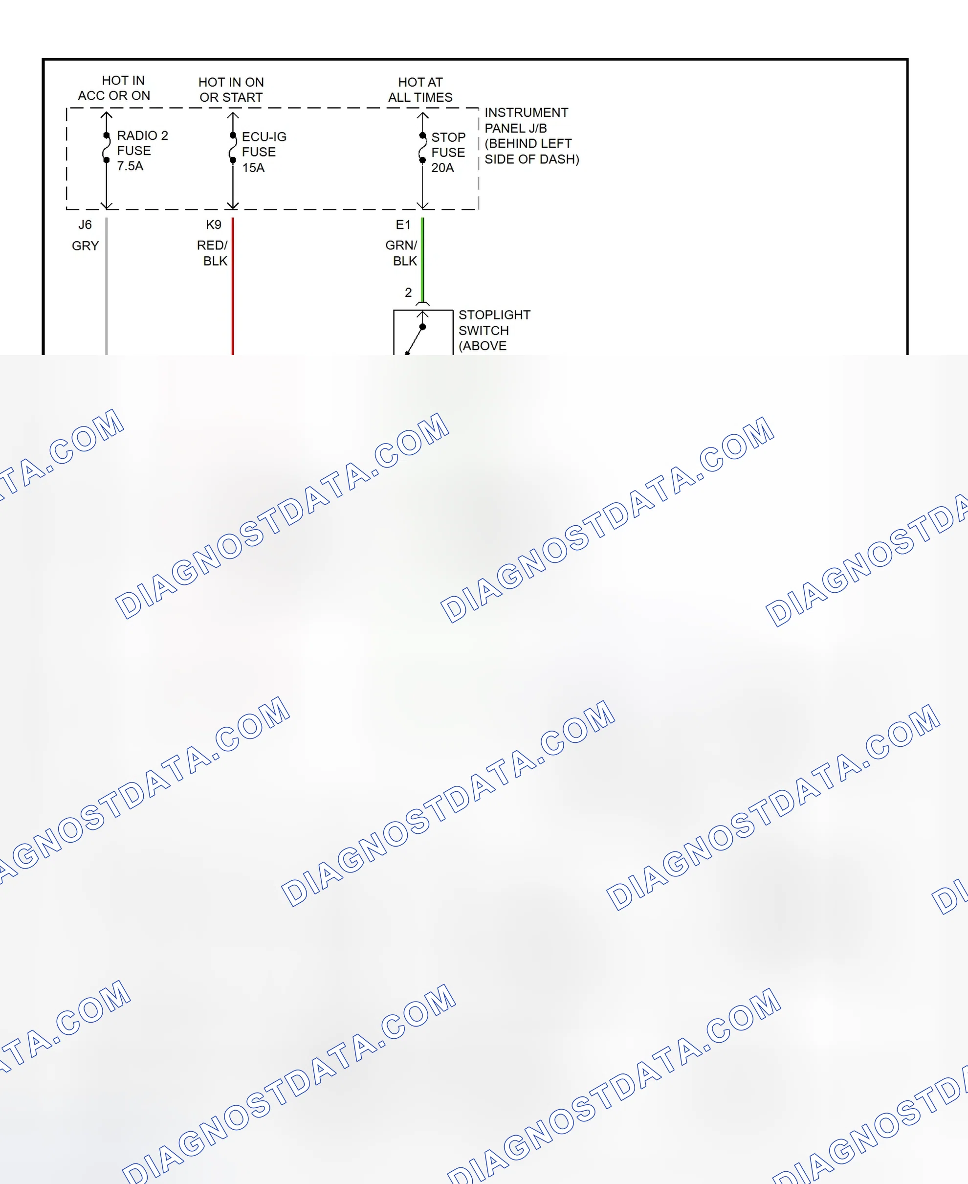 Scheme 321: Shift Interlock System Wiring Diagram (2002 - Toyota Highlander)