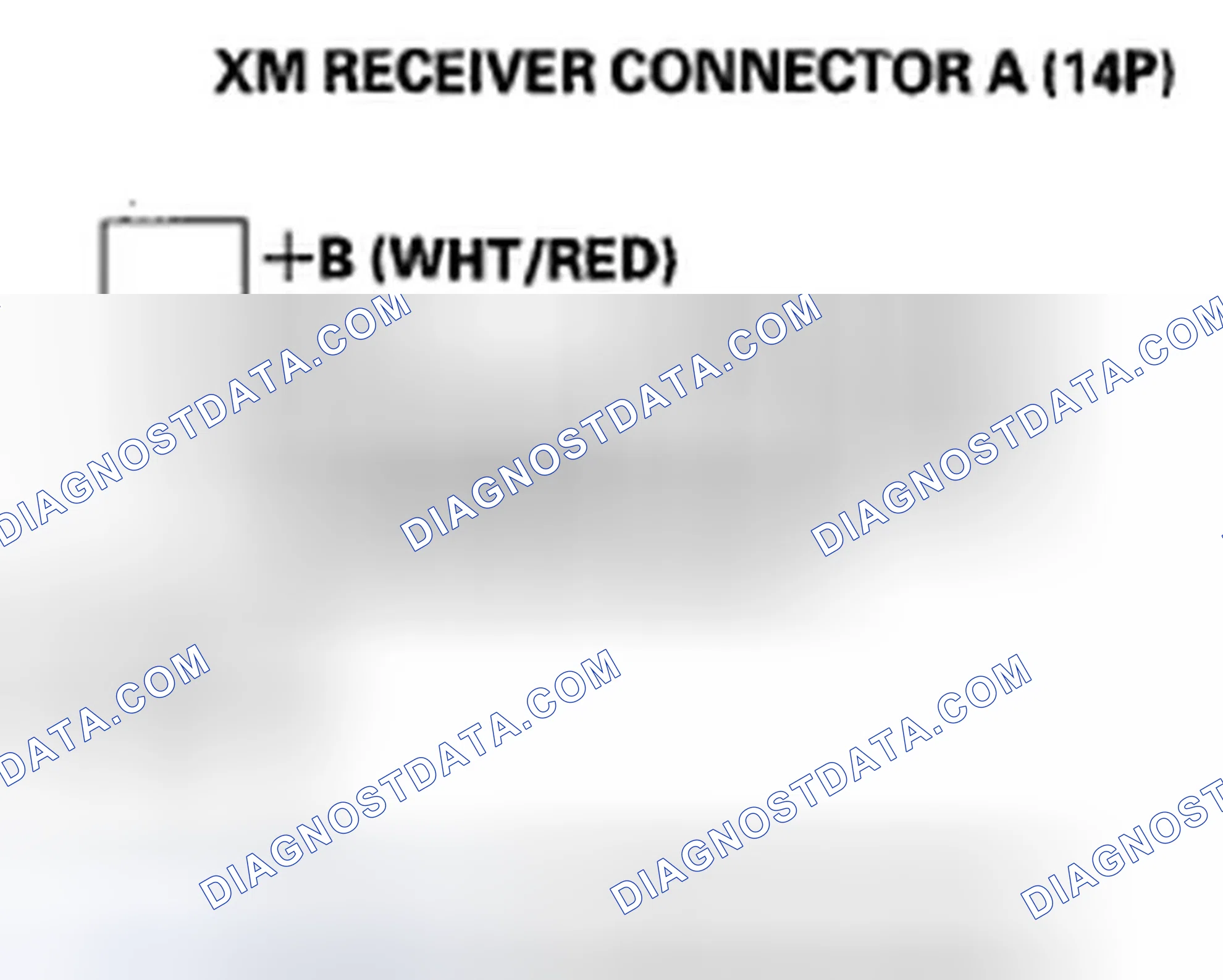 Scheme 124: XM Radio Display Is Blank And No Station Information Is Displayed (With Navigation)