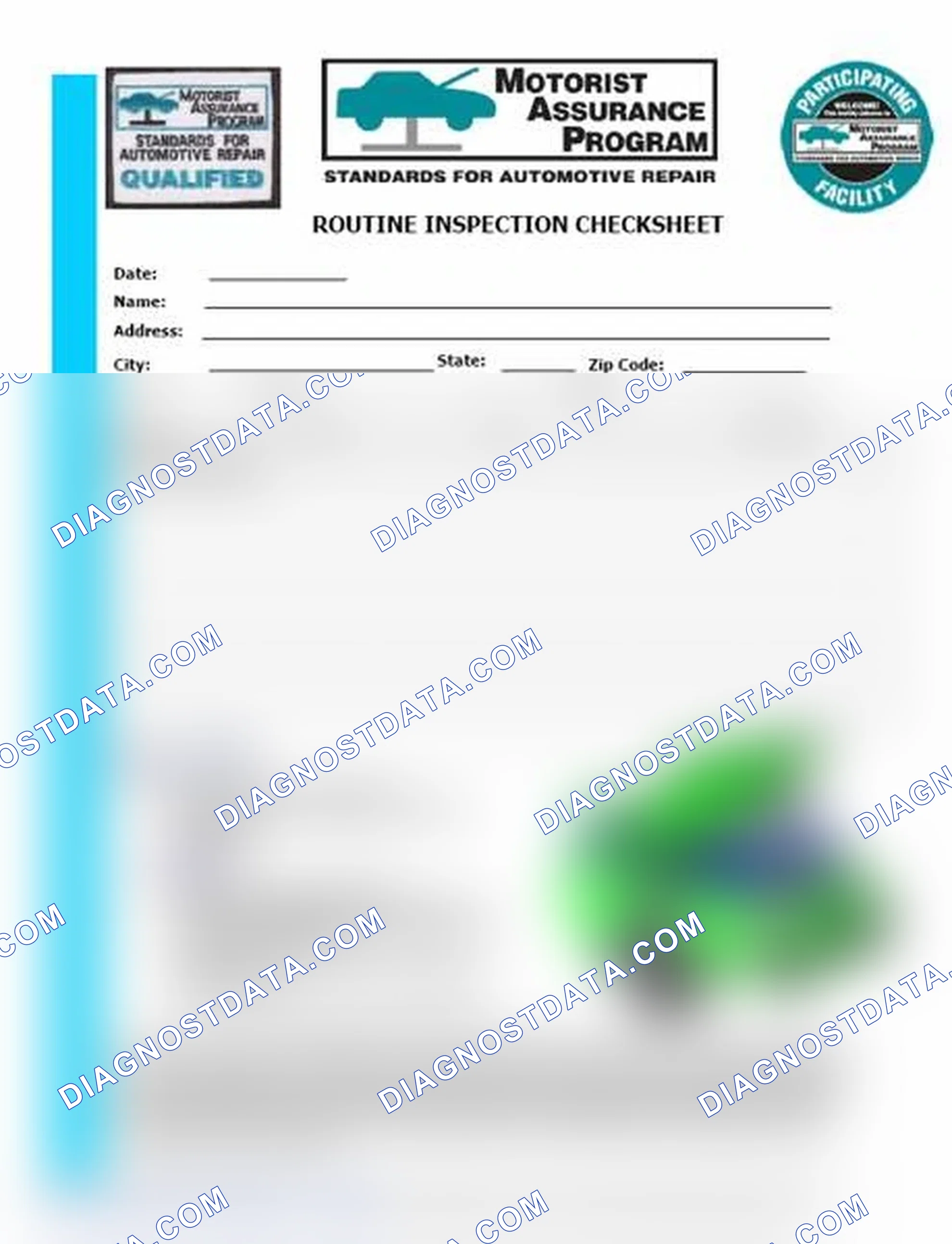 Scheme 26: Routine Inspection Checksheet (1 Of 2)