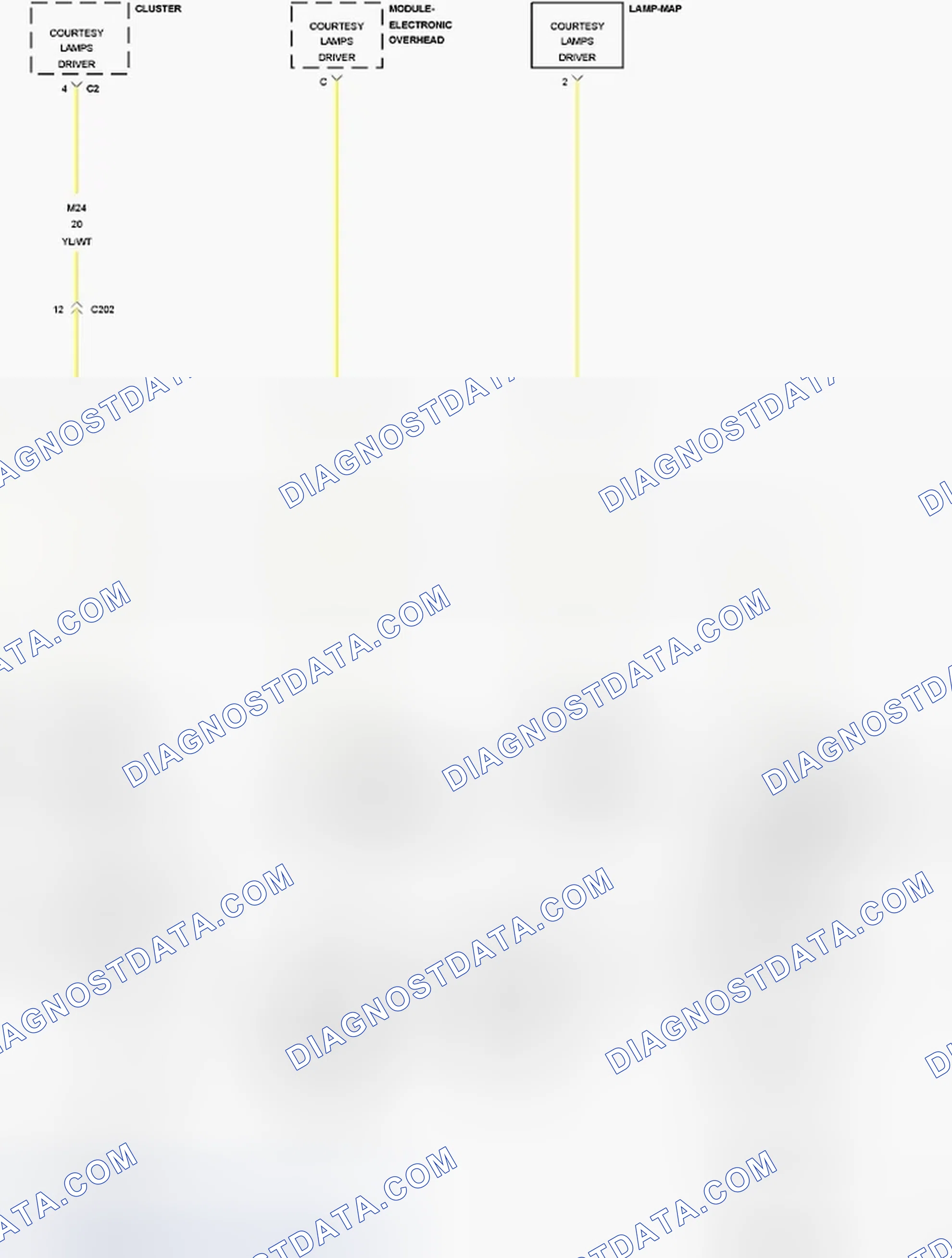 Scheme 260: B161A-COURTESY/DOME LAMP CONTROL CIRCUIT