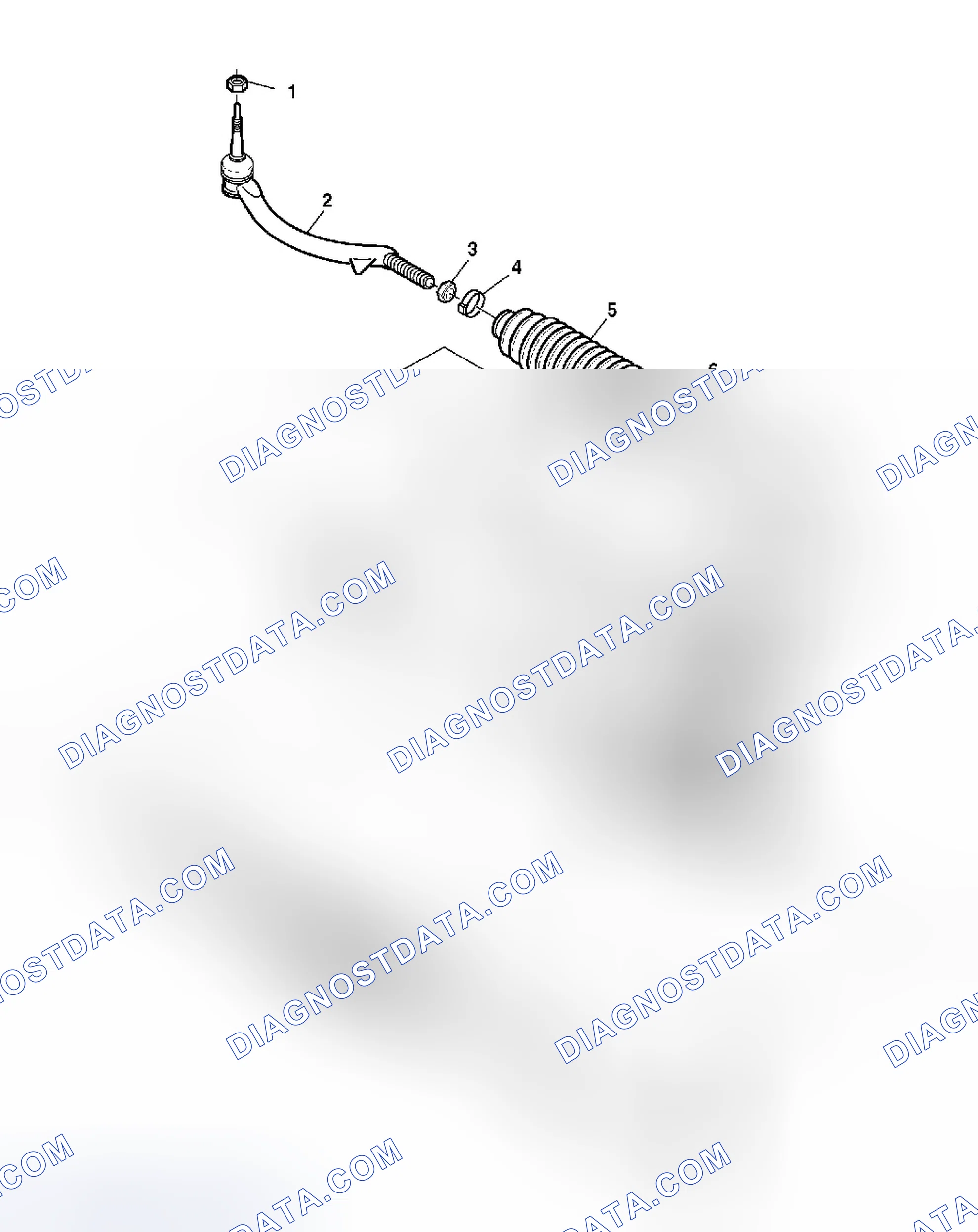 Scheme 1: Power Steering Gear Disassembled View