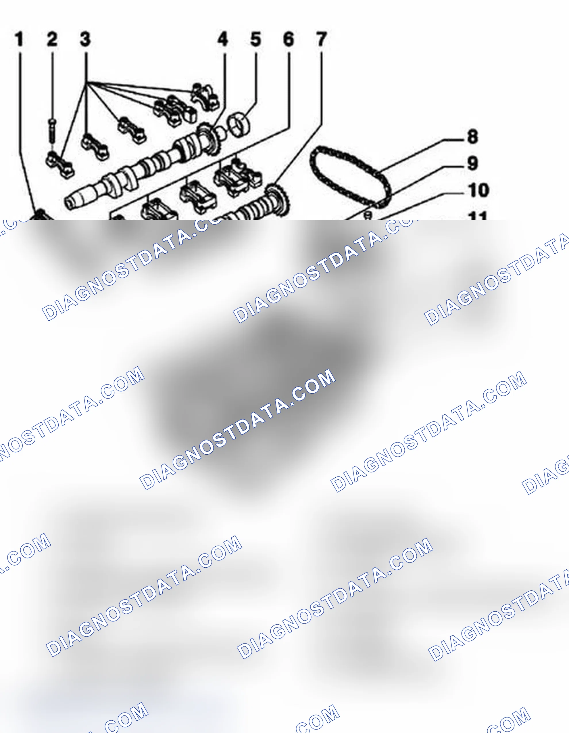 Scheme 89: Exploded View Of Camshafts And Camshaft Adjustment Components