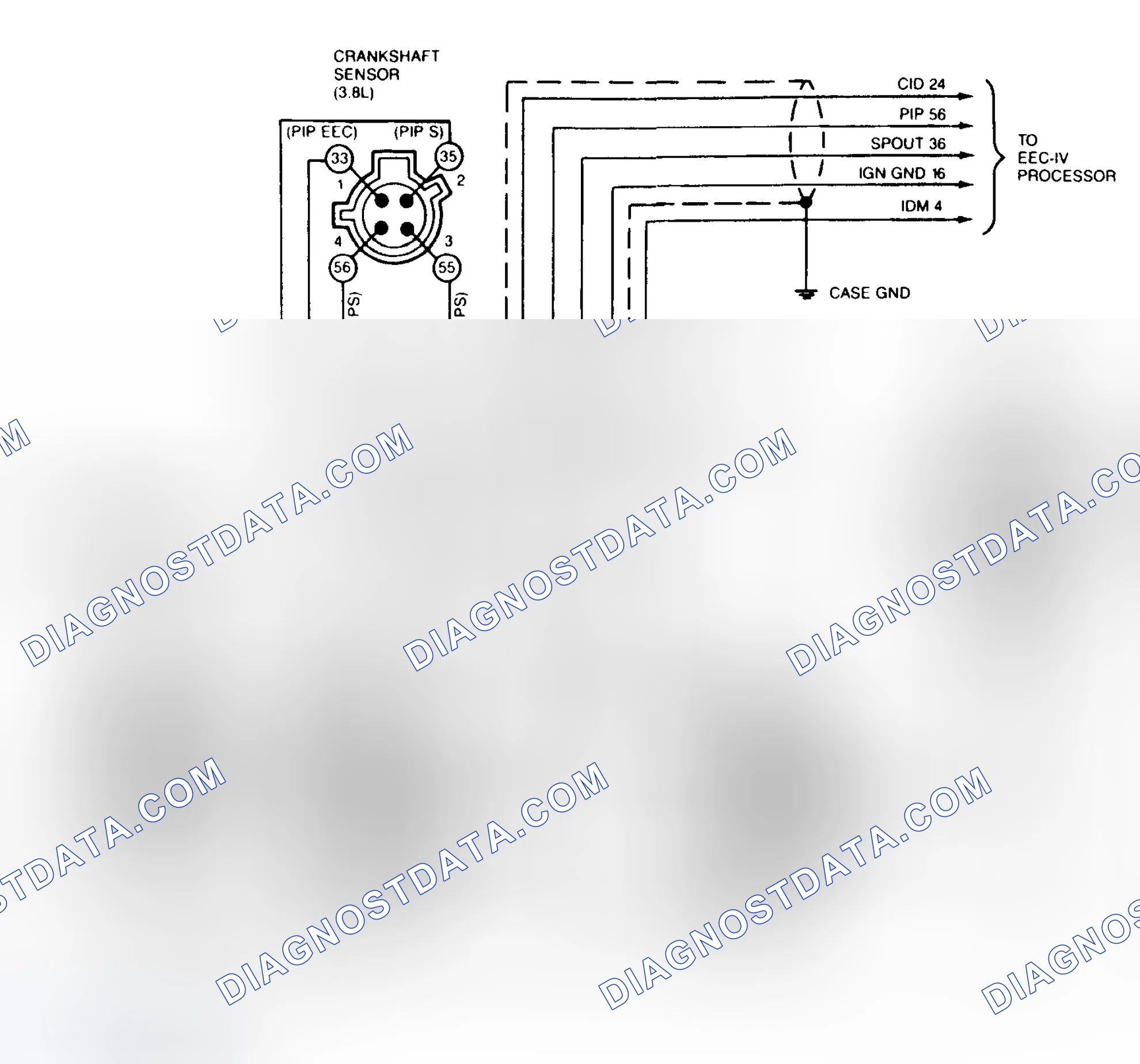 Scheme 165: DIS System Wiring Diagram (3.8L SC)