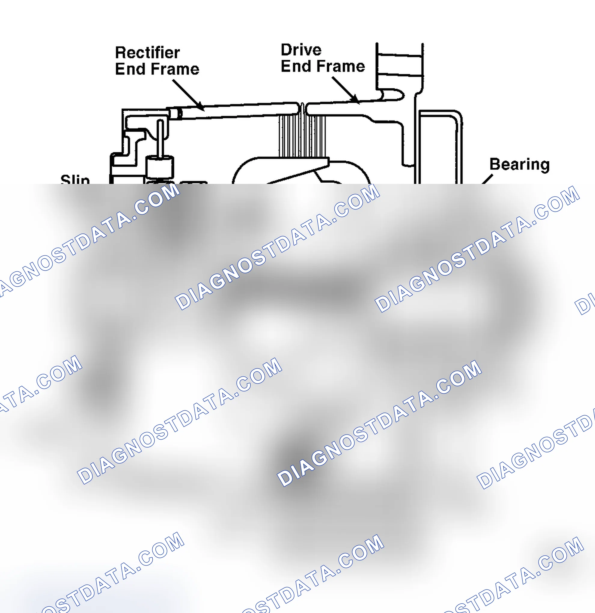 Scheme 1: View of Delcotron 10 SI Alternator with Integral Regulator