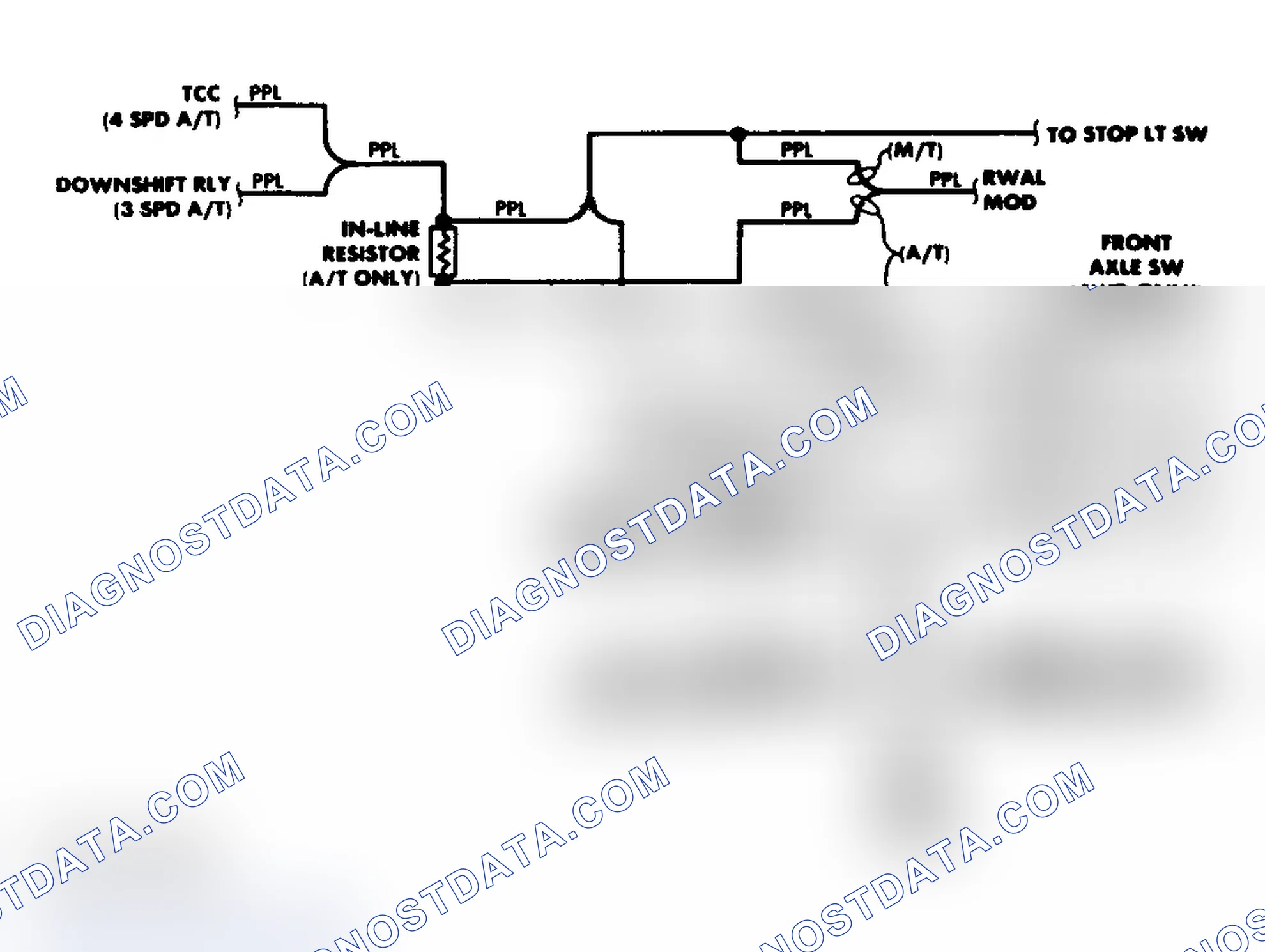 Scheme 2: Transfer Case Circuit (1988)