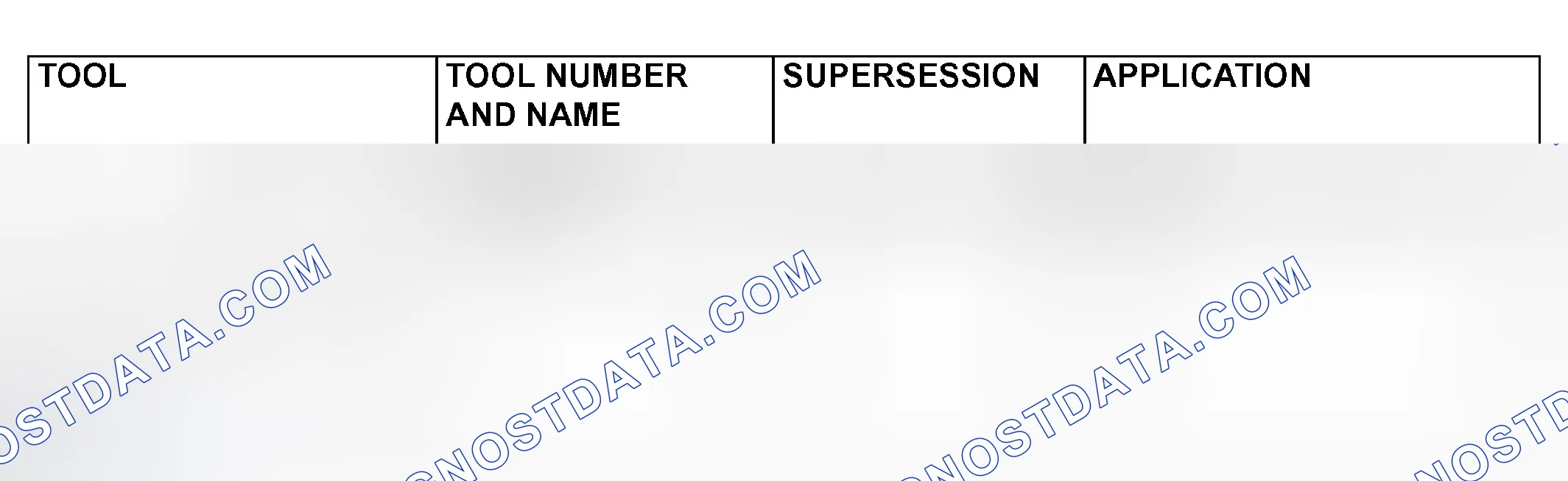 Scheme 318: SPECIAL TOOL