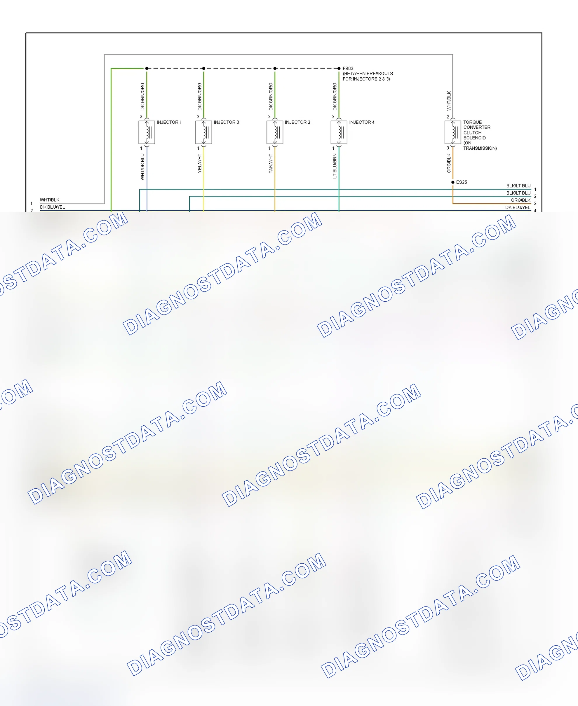Scheme 11: PCM Wiring Diagram (Caravan & Voyager - 2.4L - 2 Of 3)