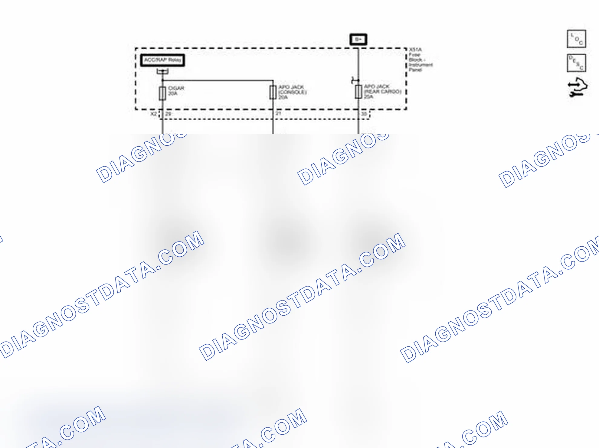 Scheme 203: Accessory Power Outlets Wiring Schematics