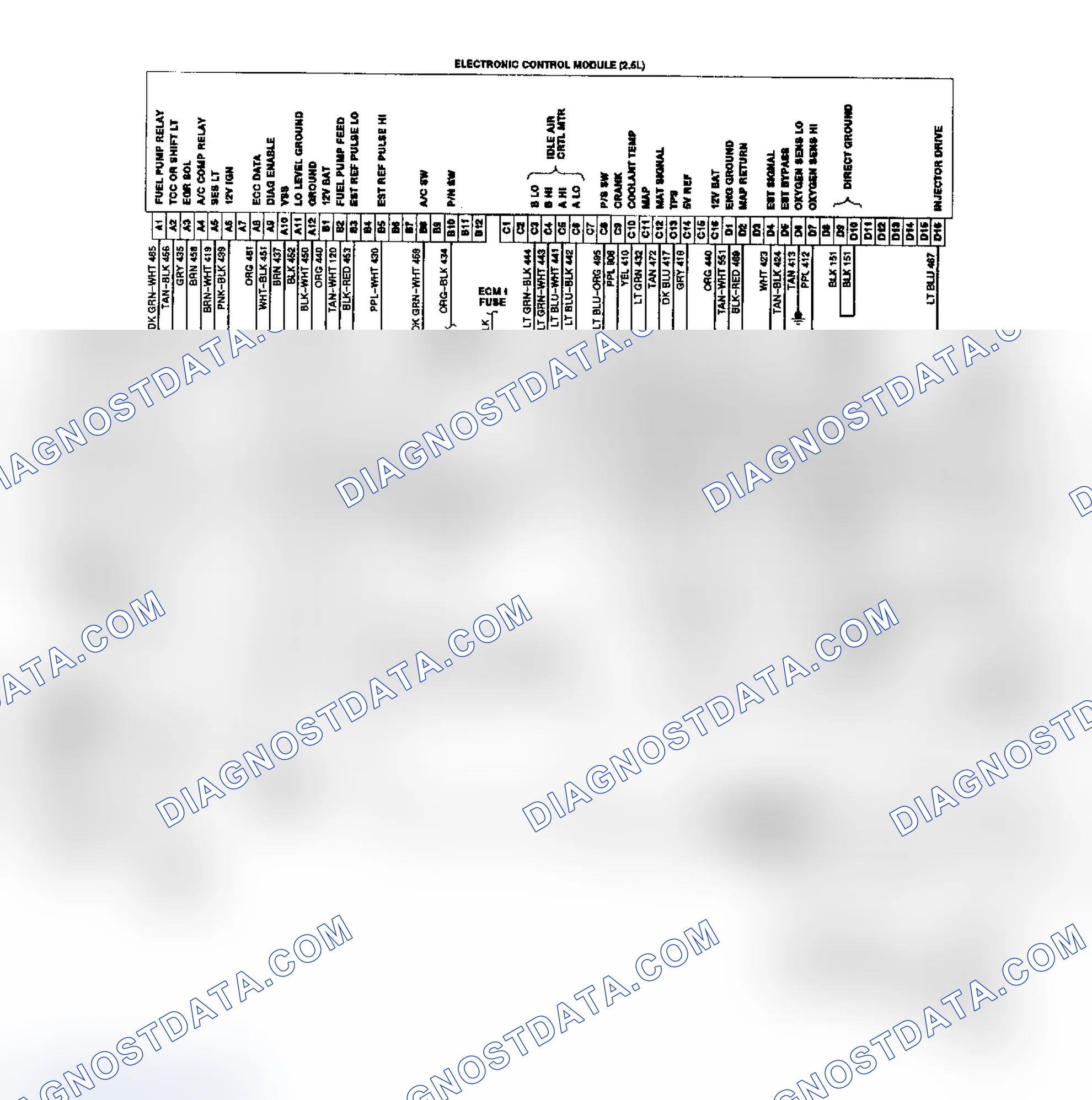 Scheme 21: "S" & "T" Series 2.5L TBI/CCC Wiring Diagram