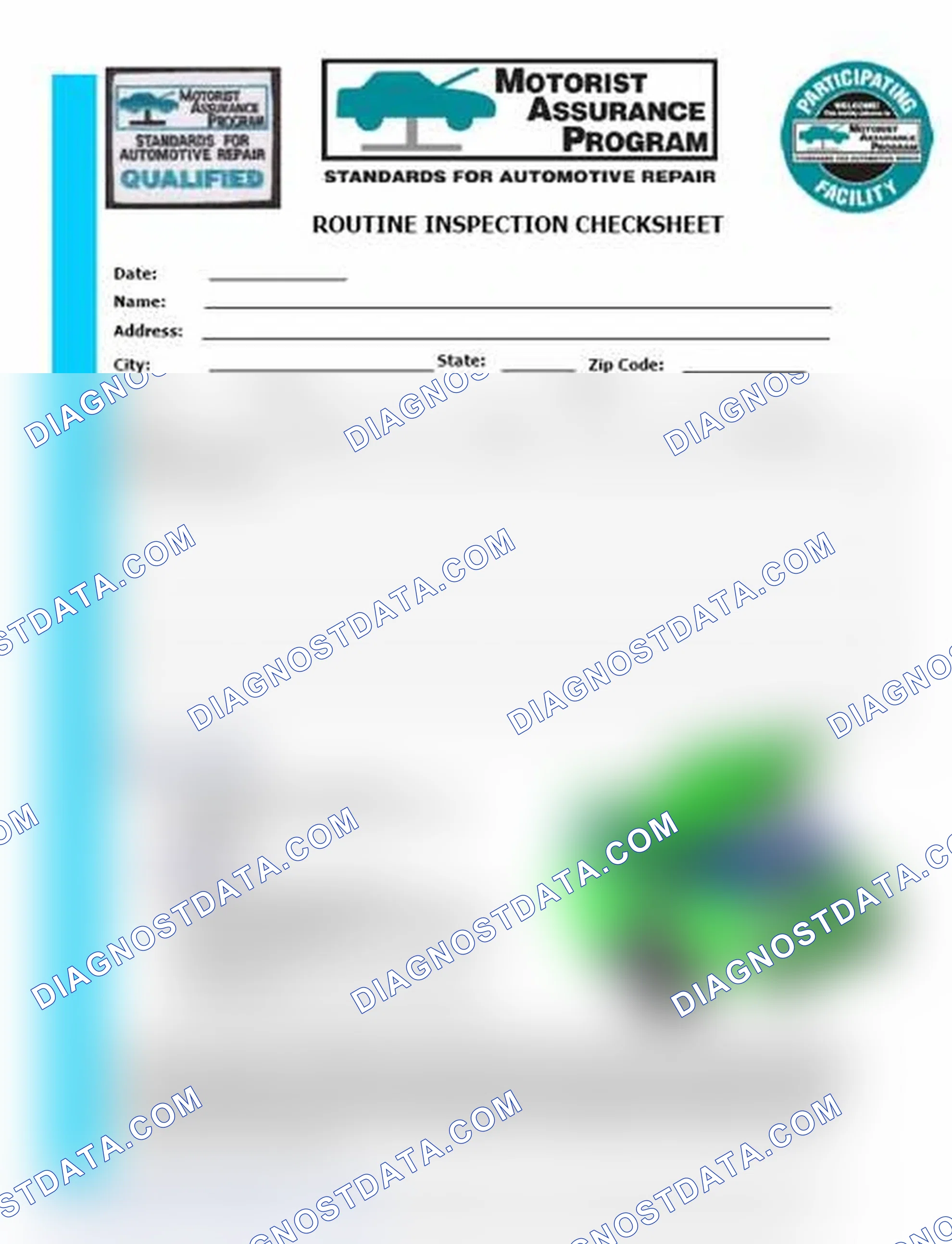 Scheme 26: Routine Inspection Checksheet (1 Of 2)