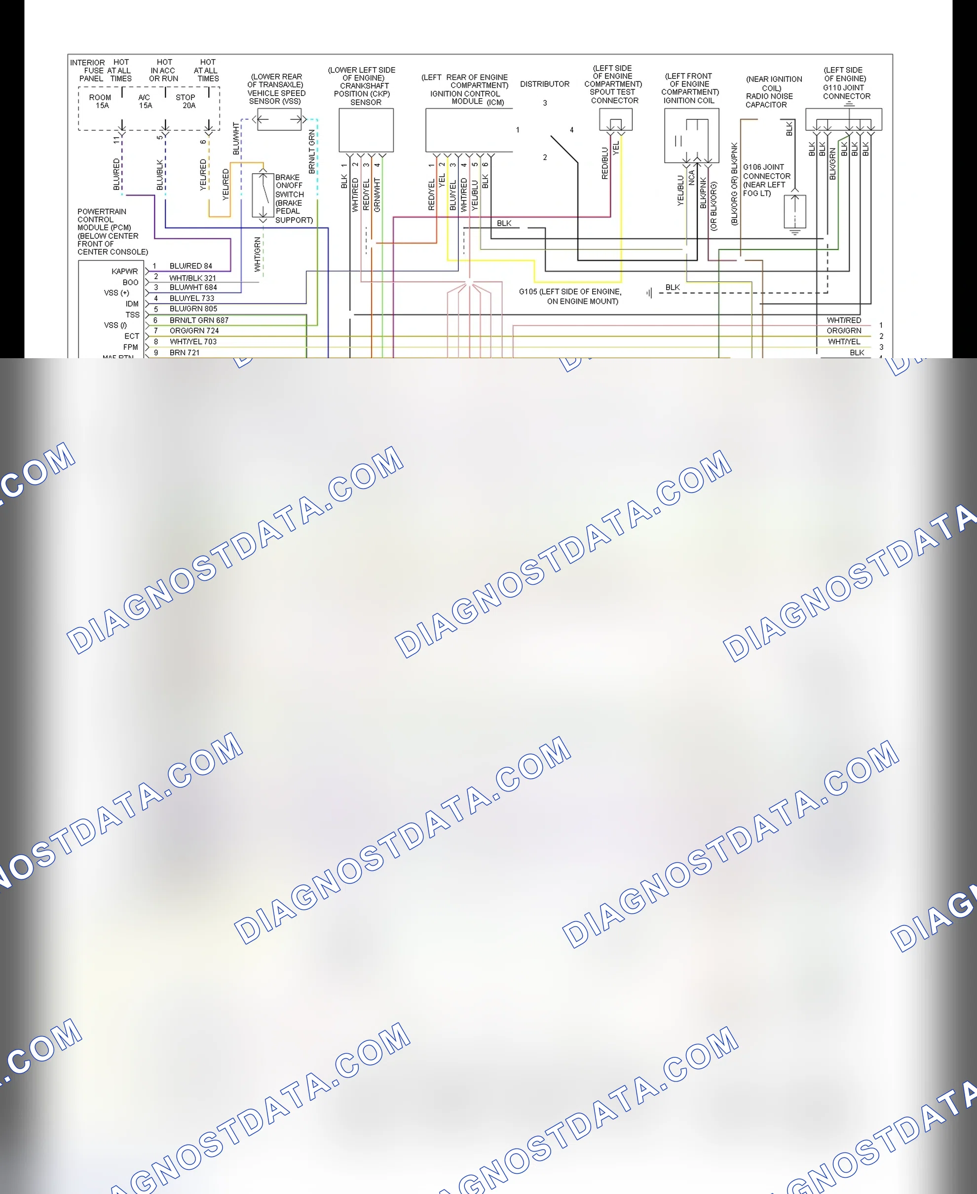 Scheme 40: EEC-IV Wiring Diagram (Probe 2.0L A/T - 1 Of 3)