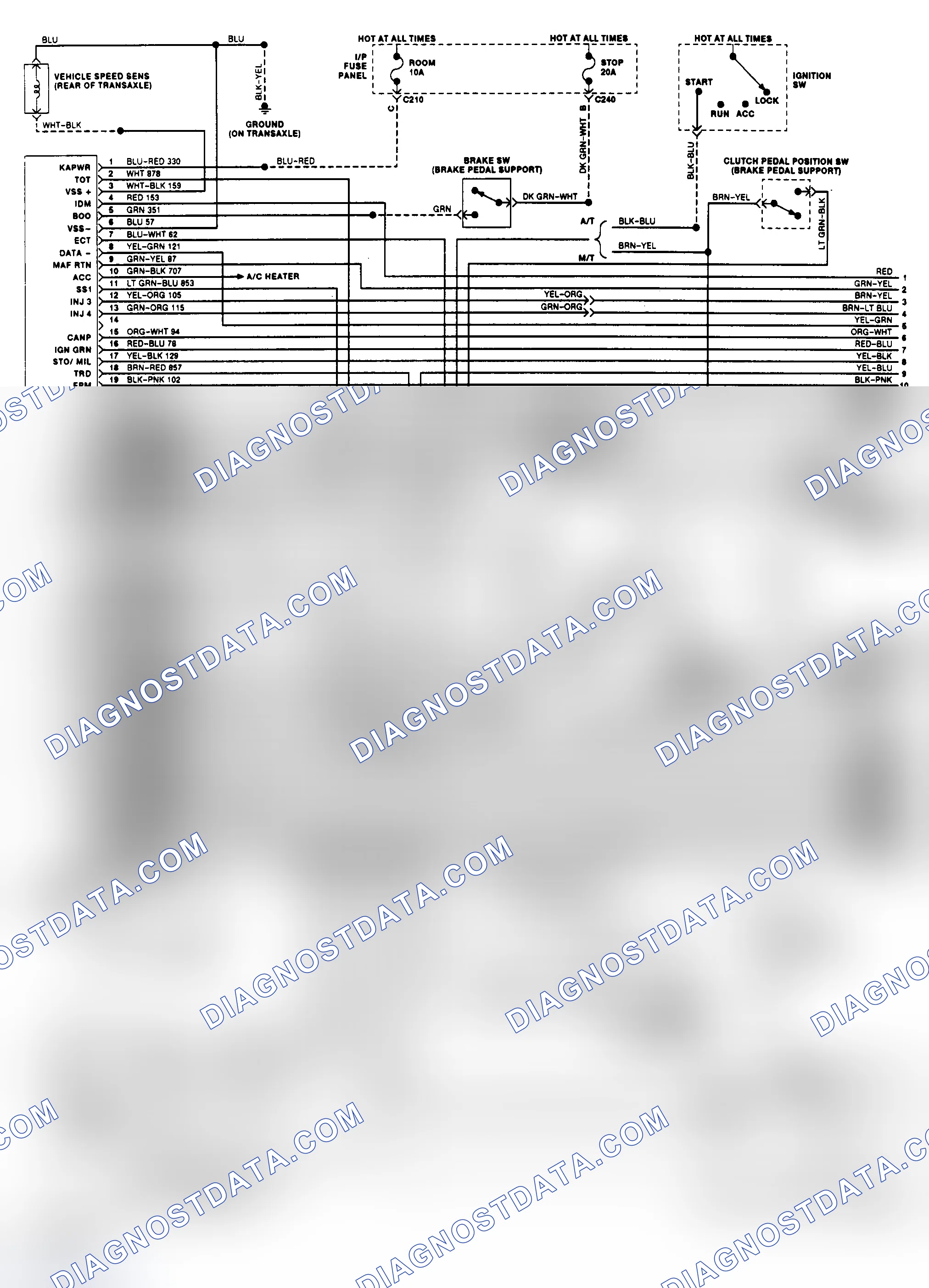 Scheme 163: EEC-IV Wiring Diagram (1.9L - 1 of 2)