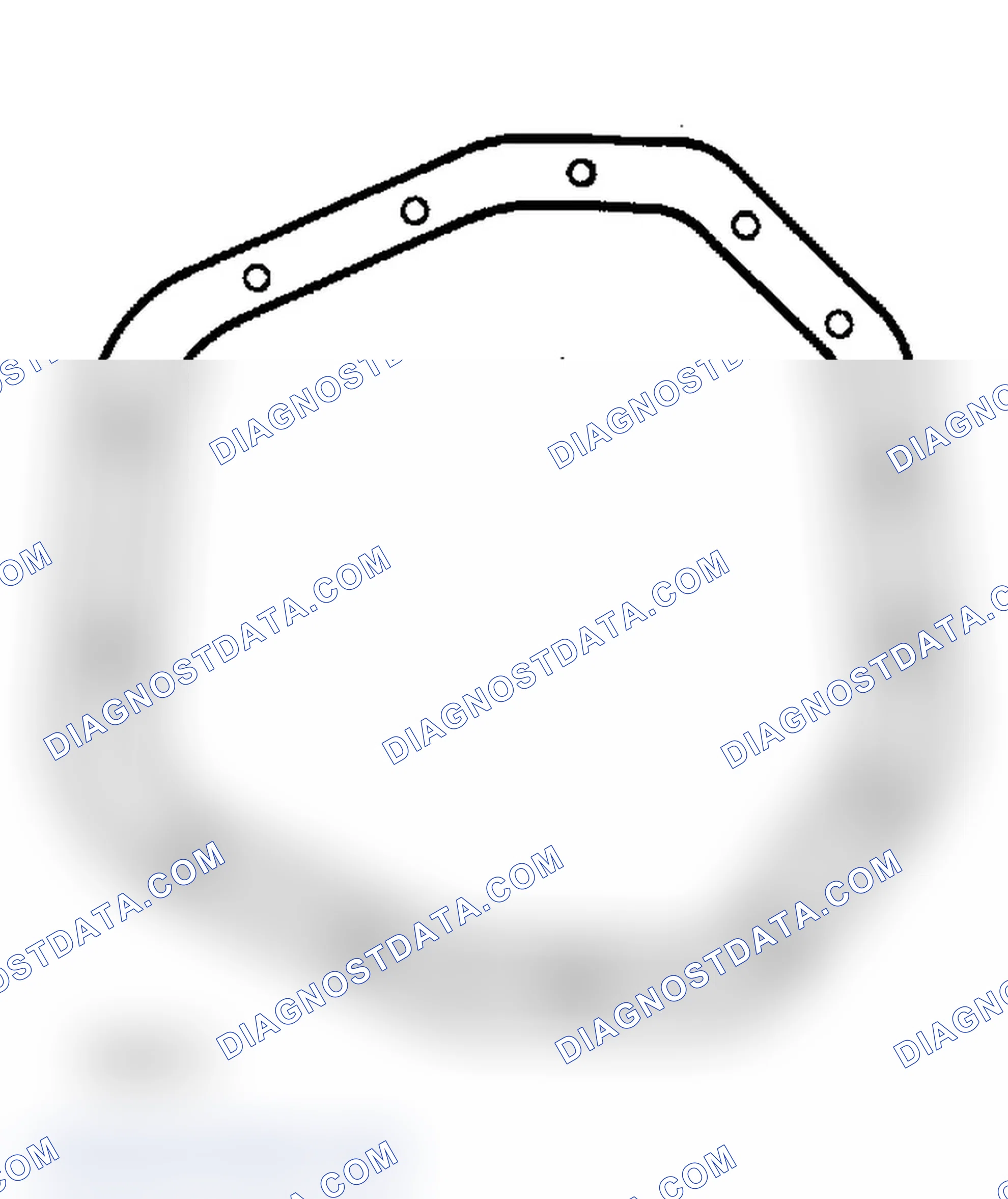 Scheme 1: 10 1/2" Ring Gear Housing Cover Gasket Illustration is for identification purposes.
