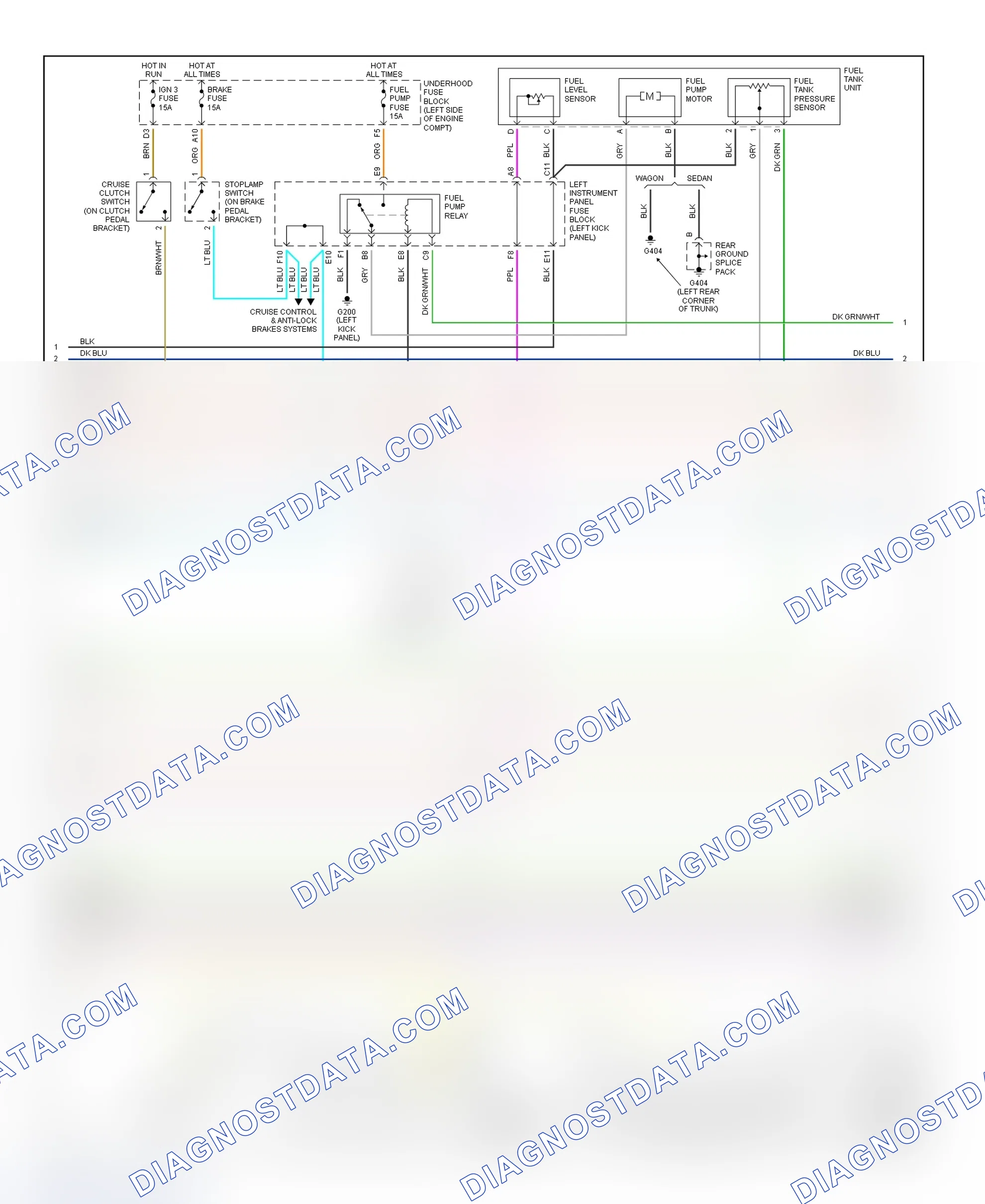 Scheme 160: PCM Wiring Diagram (Saturn LS, LS1 & LW1 - 2.2L - 2 Of 4)