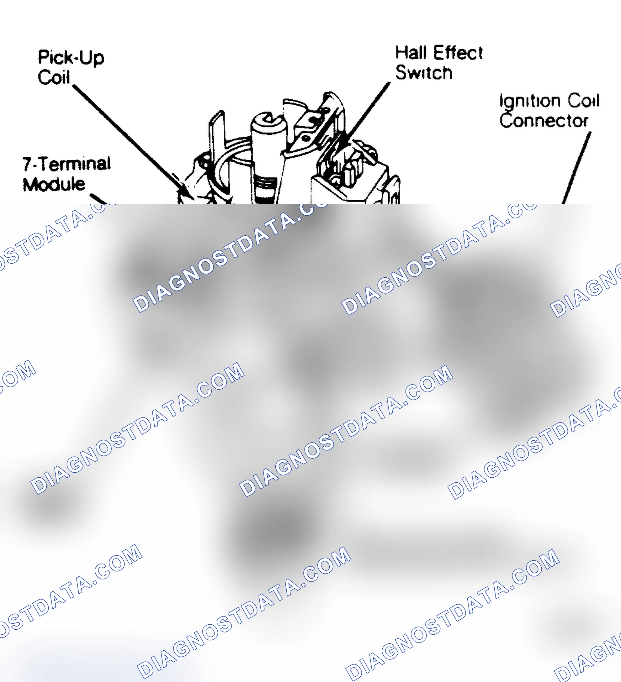 Scheme 2: HEI (EST) Distributor with Hall Effect Switch External coil model is shown.