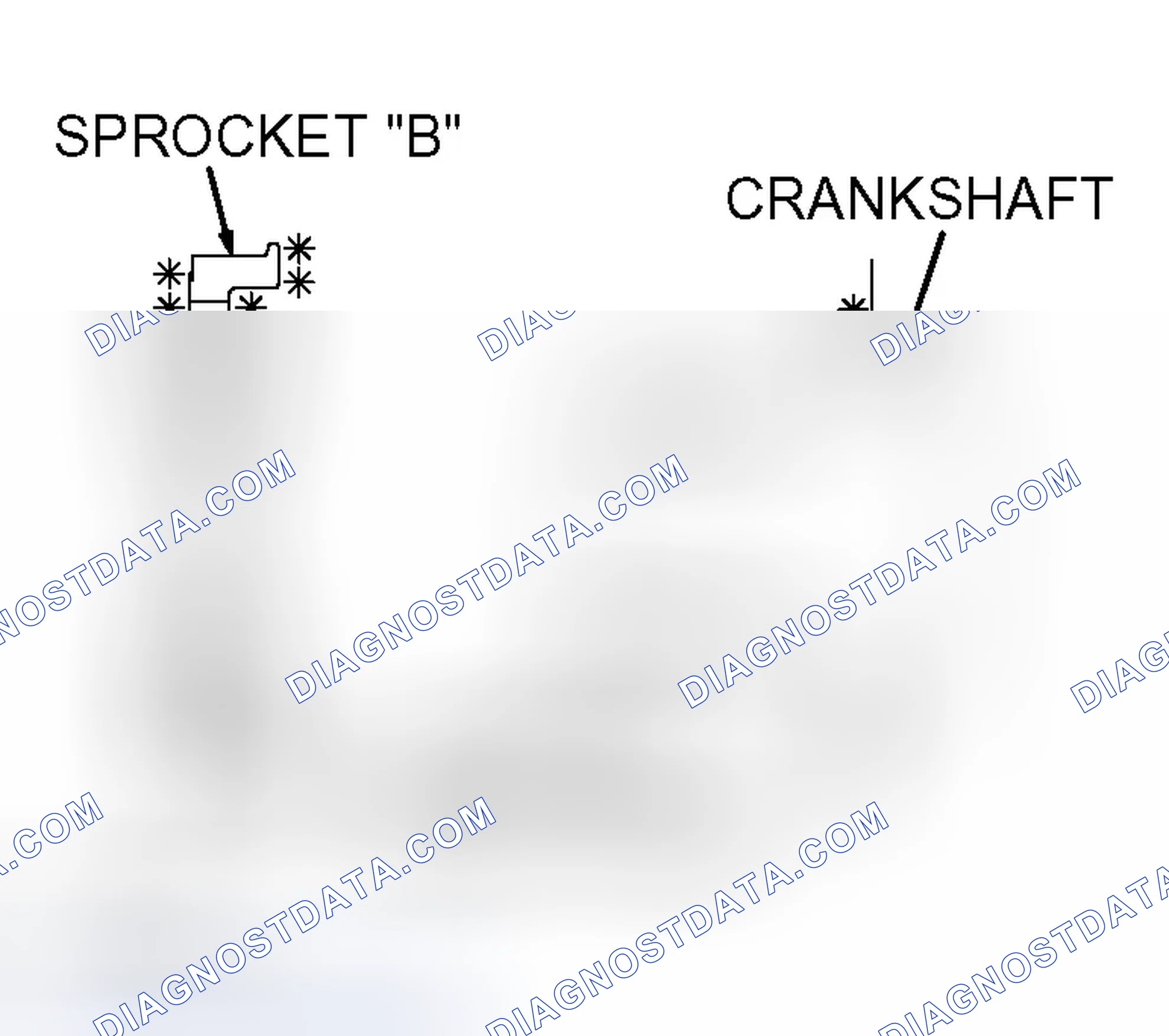 Scheme 157: >> E << CRANKSHAFT SPROCKET "B" INSTALLATION