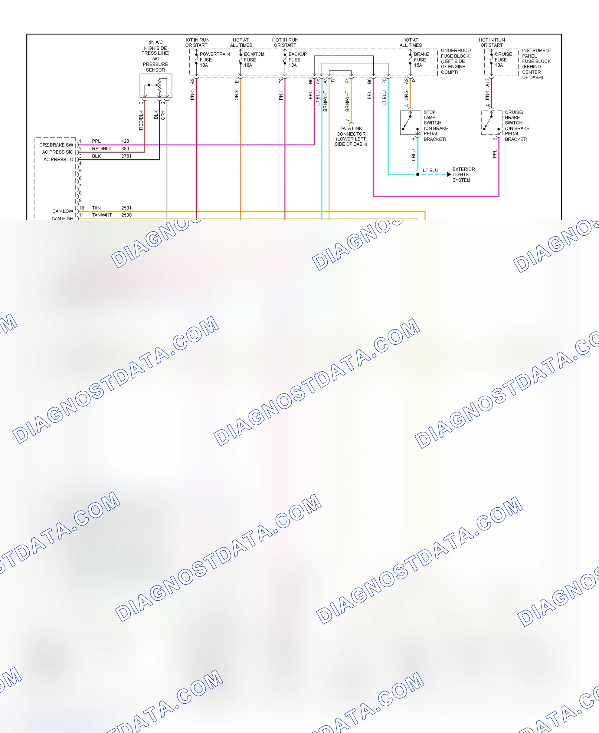 Scheme 221: PCM Wiring Diagram (Vue - 2.2L - 1 Of 3)