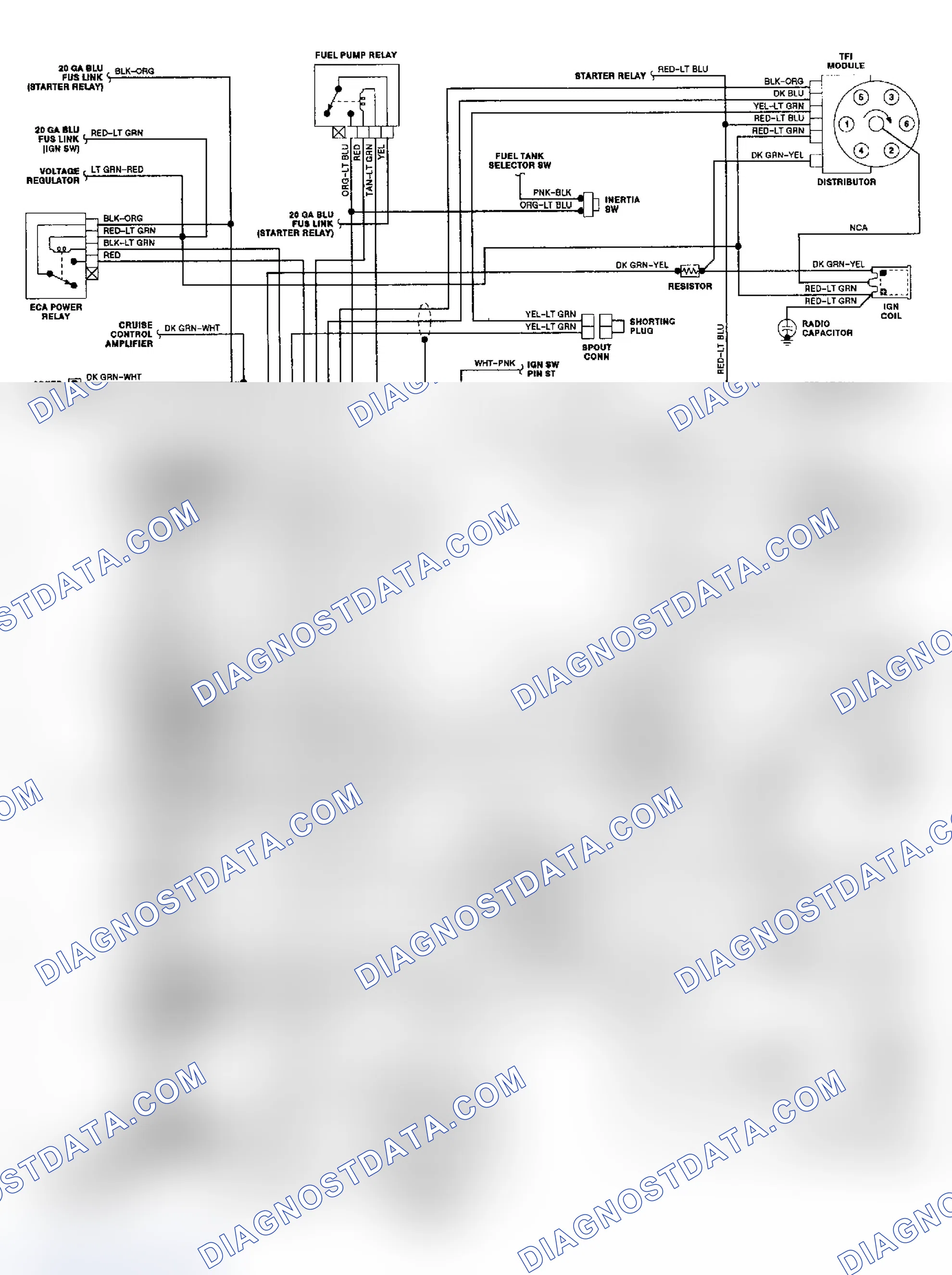 Scheme 78: 4.9L "E" Series EEC-IV Wiring Diagram
