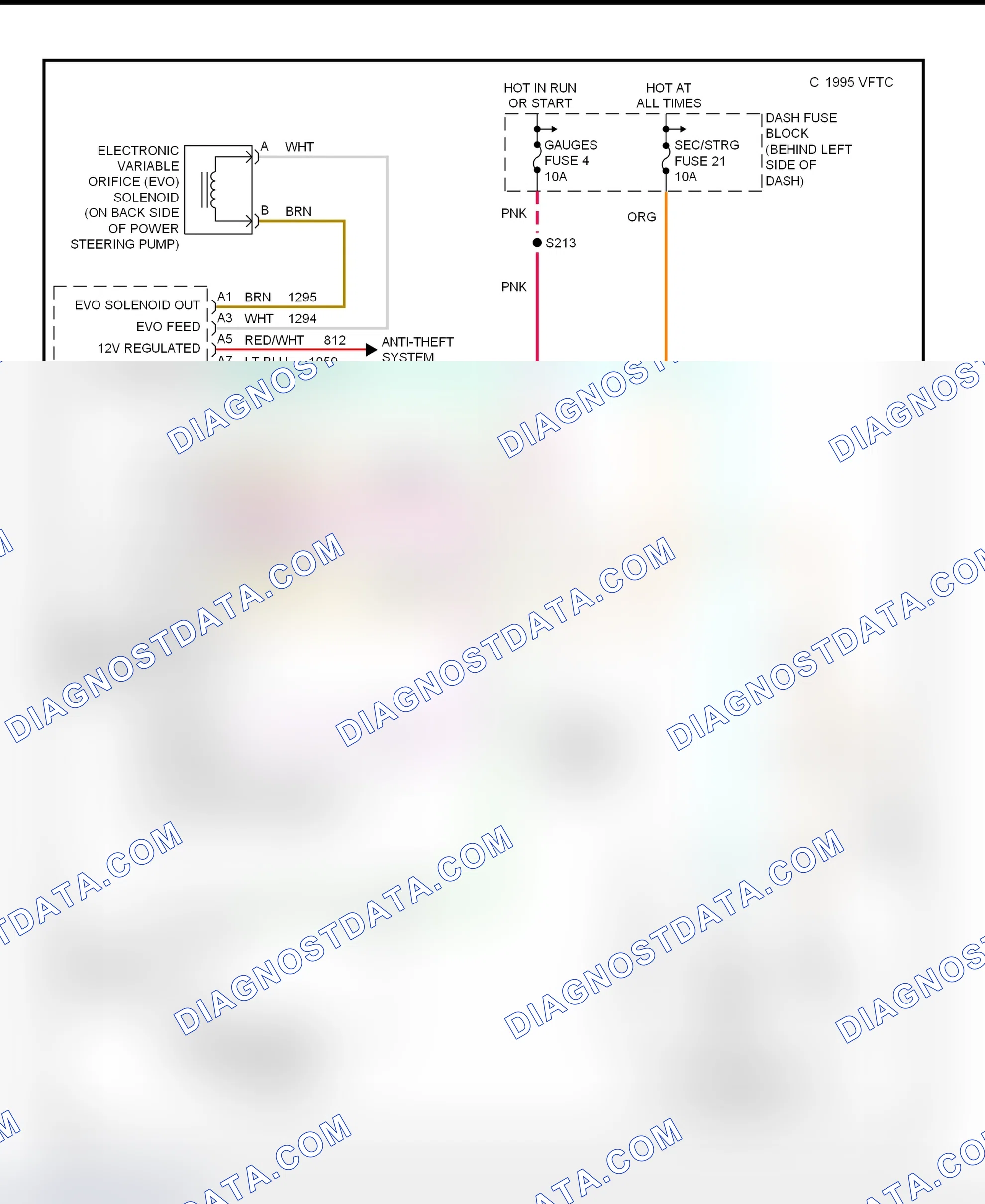 Scheme 16: Electronic Power Steering Wiring Diagram (Astro & Safari 1998)