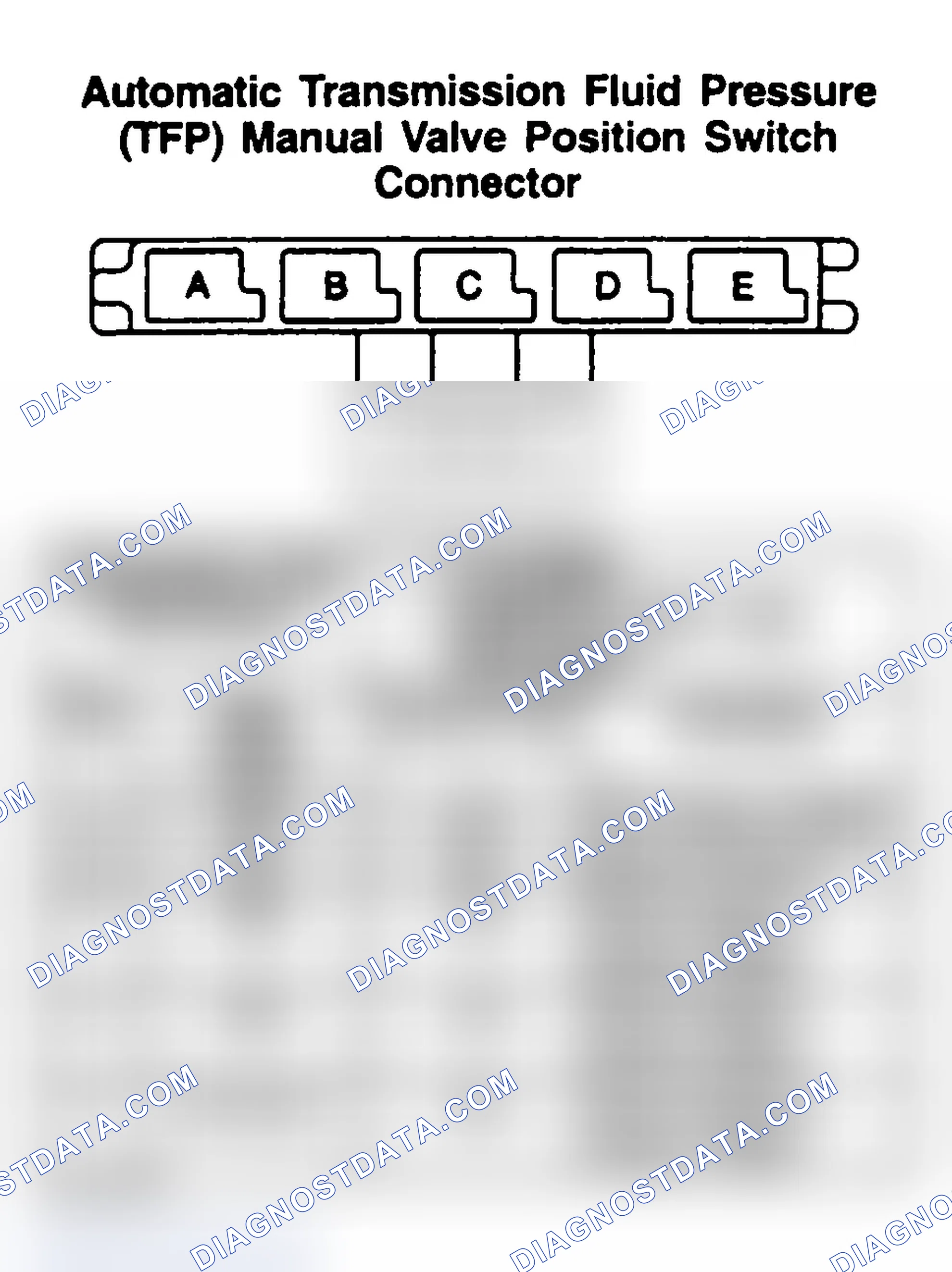 Scheme 116: AUTOMATIC TRANSMISSION FLUID PRESSURE (TFP) MANUAL VALVE POSITION SWITCH