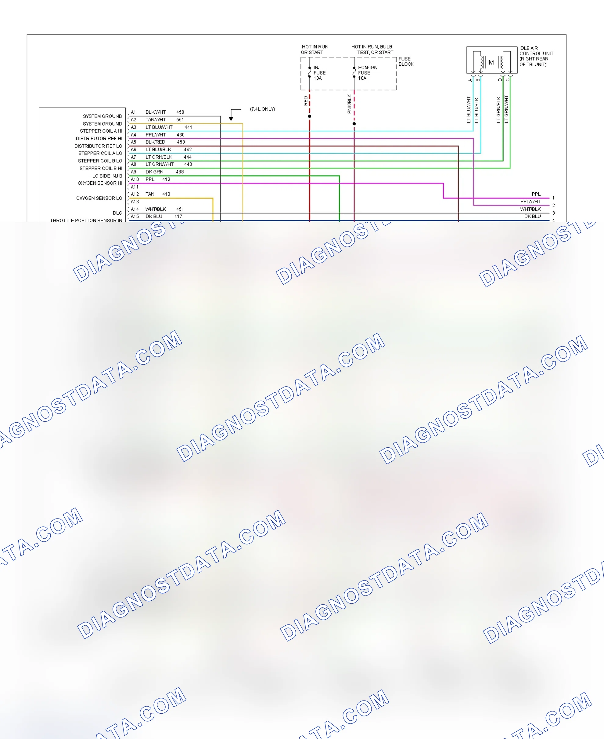 Scheme 4: Wiring Diagram (Pickup, Sierra, Suburban - 4.3L & 7.4L W/ M/T - 1 Of 3)