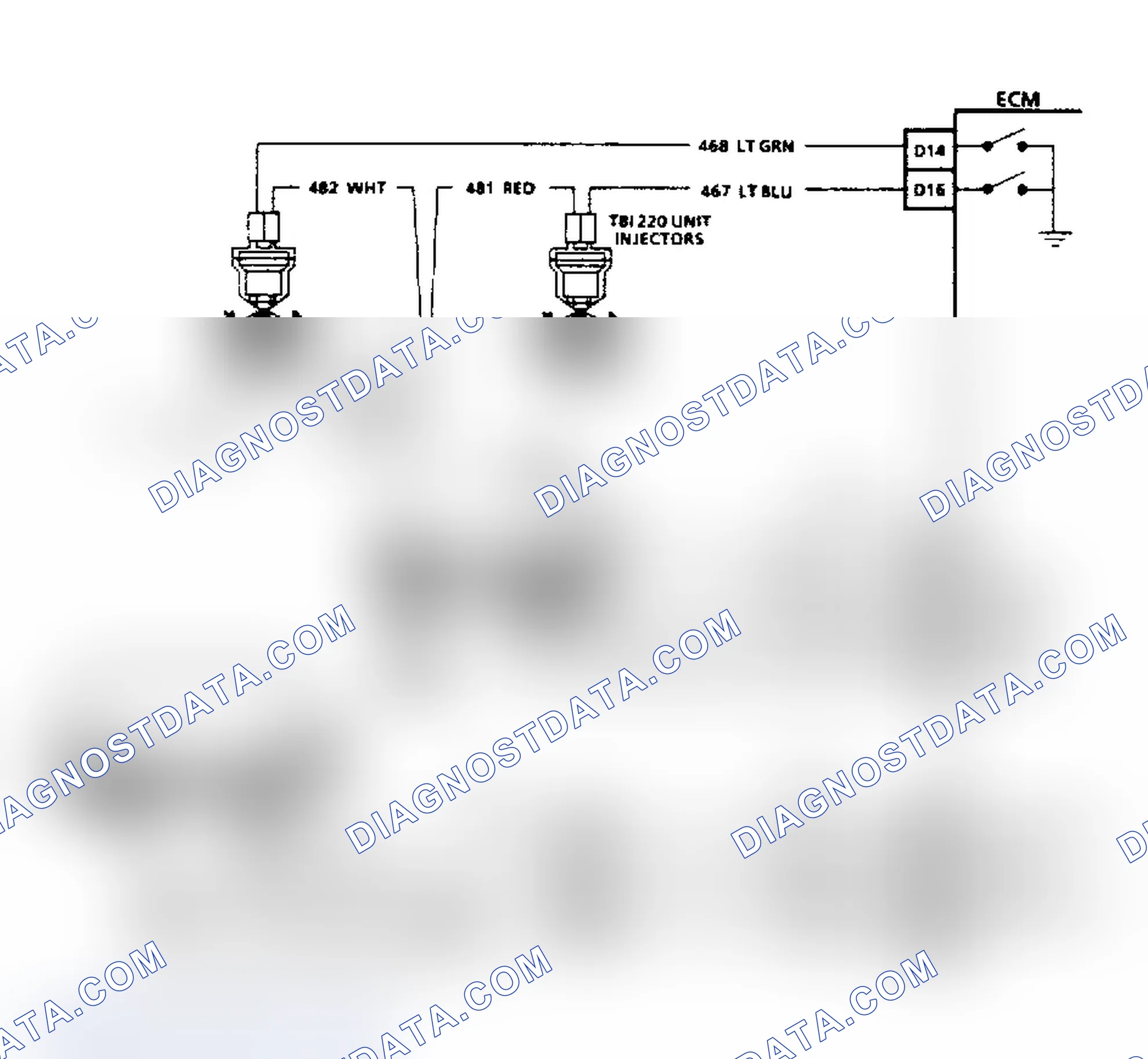 Scheme 2: HEI Ignition & Injector Circuits (2.8L, 4.3L TBI, 5.0L, 5.7L & 7.4L Without 4L80-E Transmission)