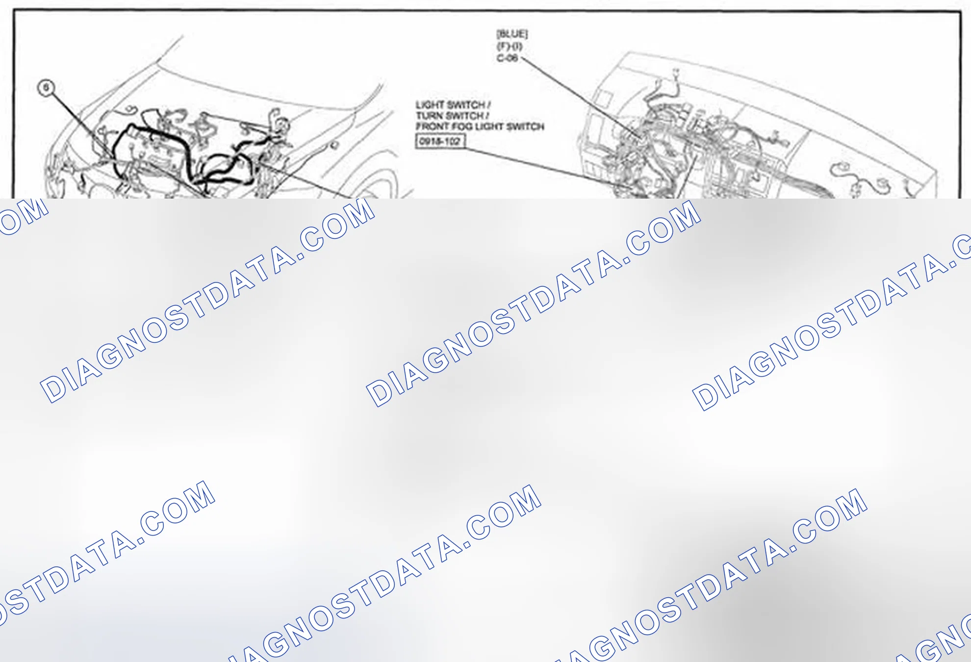 Scheme 255: Front Fog Light Wiring Diagram - 0918-3 (2 Of 2)