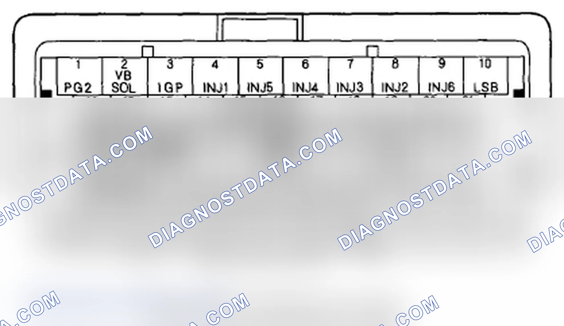 Scheme 285: ECM/PCM Inputs and Outputs at ECM/PCM Connector B (delta) (49P)