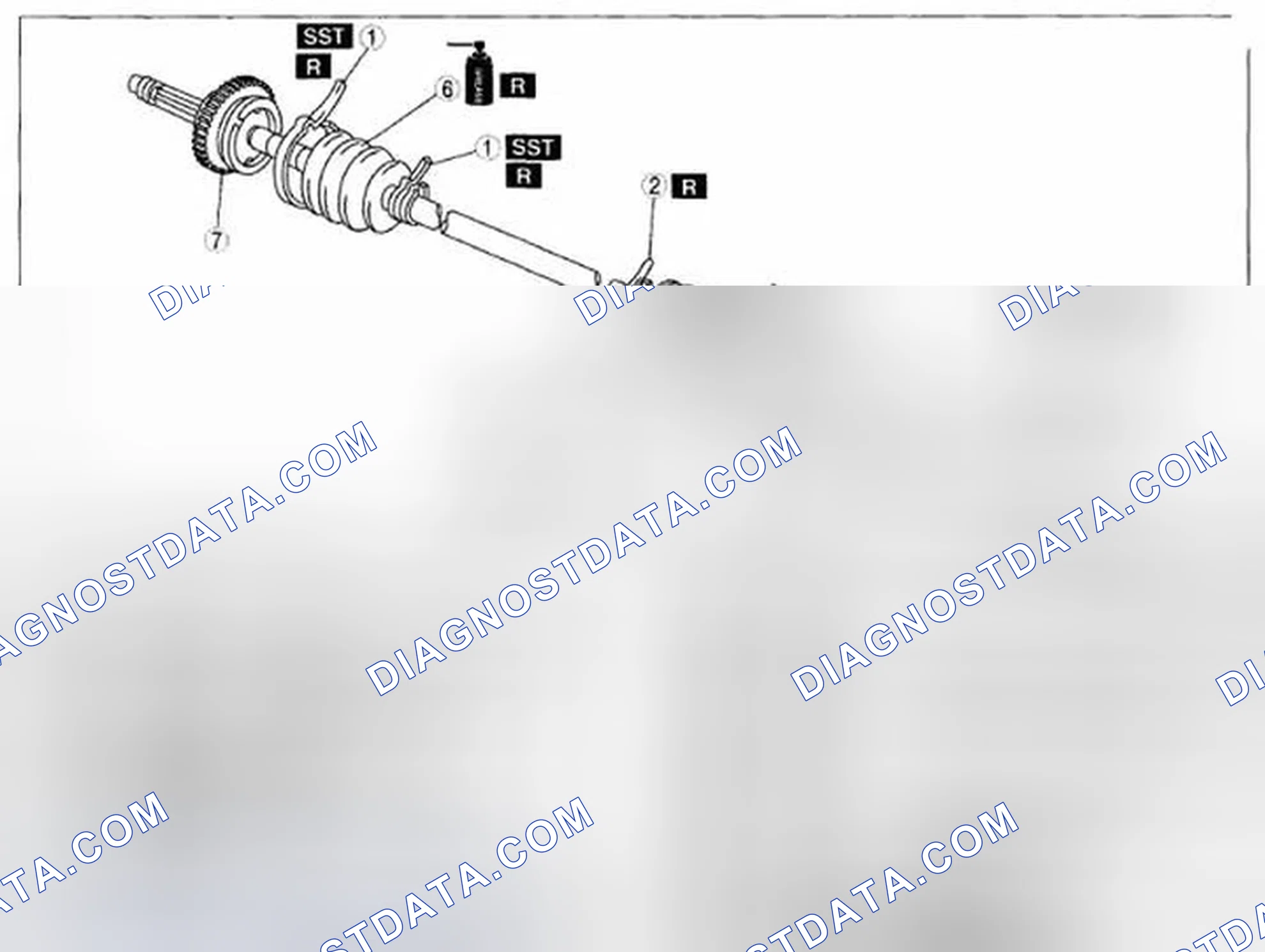 Scheme 10: REAR DRIVE SHAFT DISASSEMBLY/ASSEMBLY